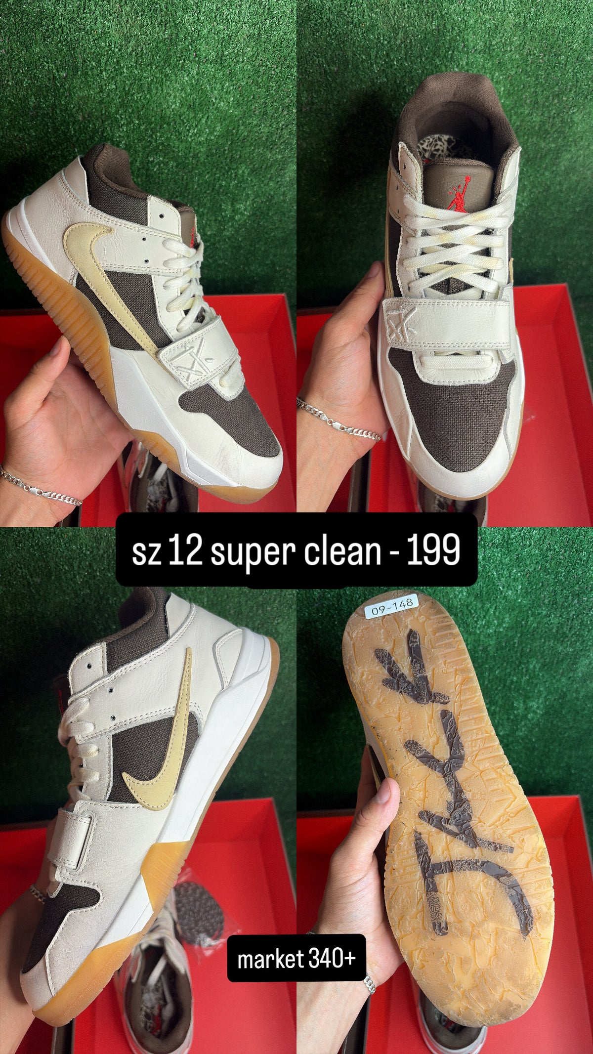 Nike Travis Scott Jumpman Jack Sail Size 12