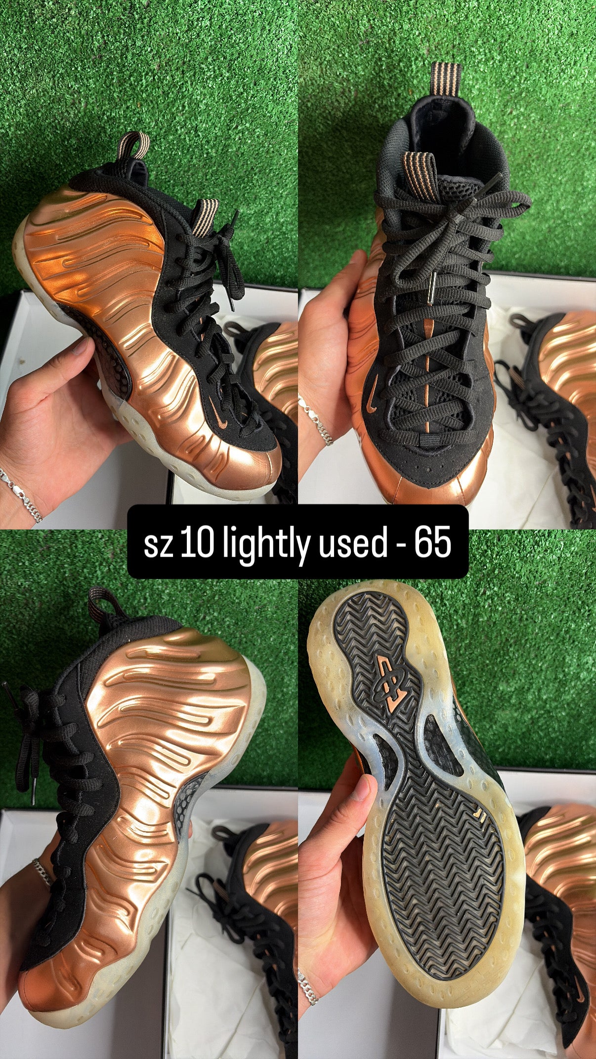 Nike Foamposite Copper Size 10