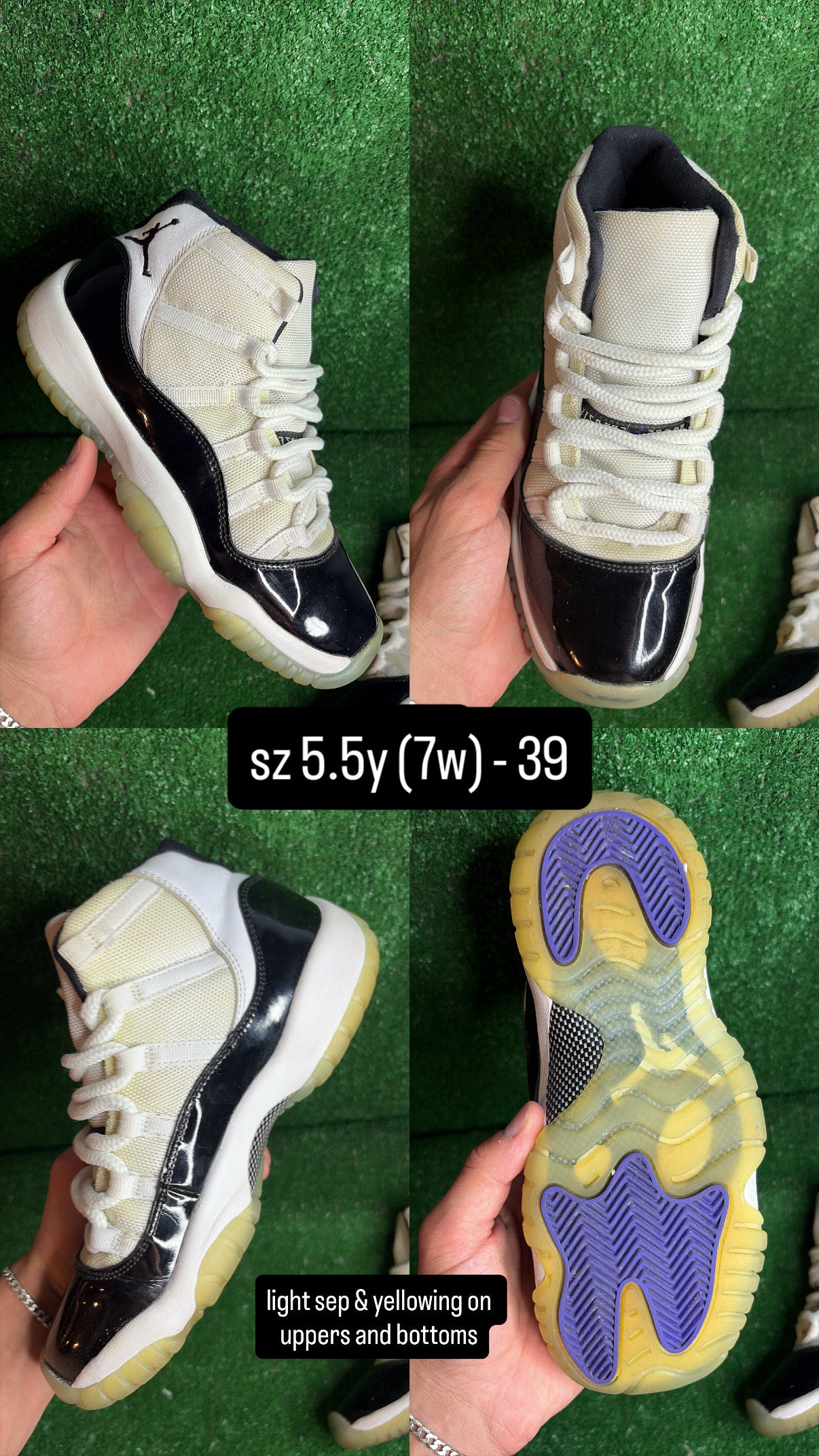 Jordan 11 Concord Size 5.5 (7w)