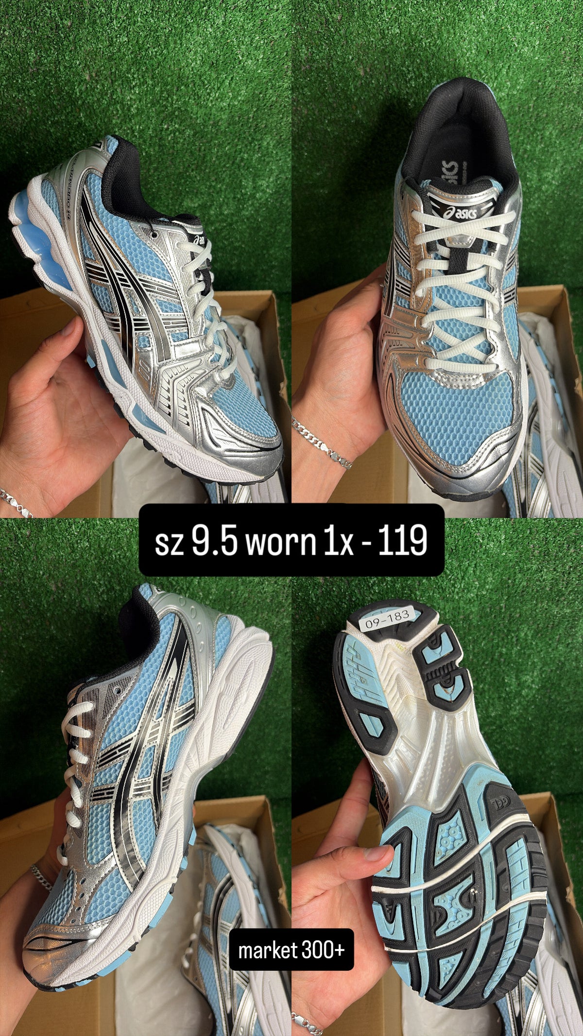 Asics Gel Kayano 14 Arctic Sky Size 9.5