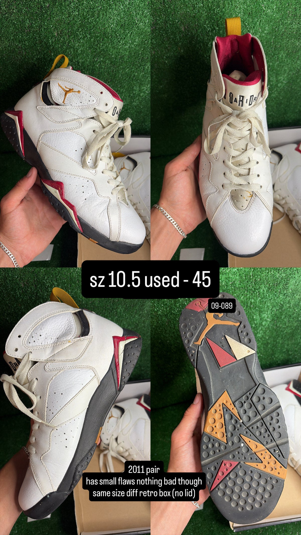 Jordan 7 Cardinal (2013) Size 10.5