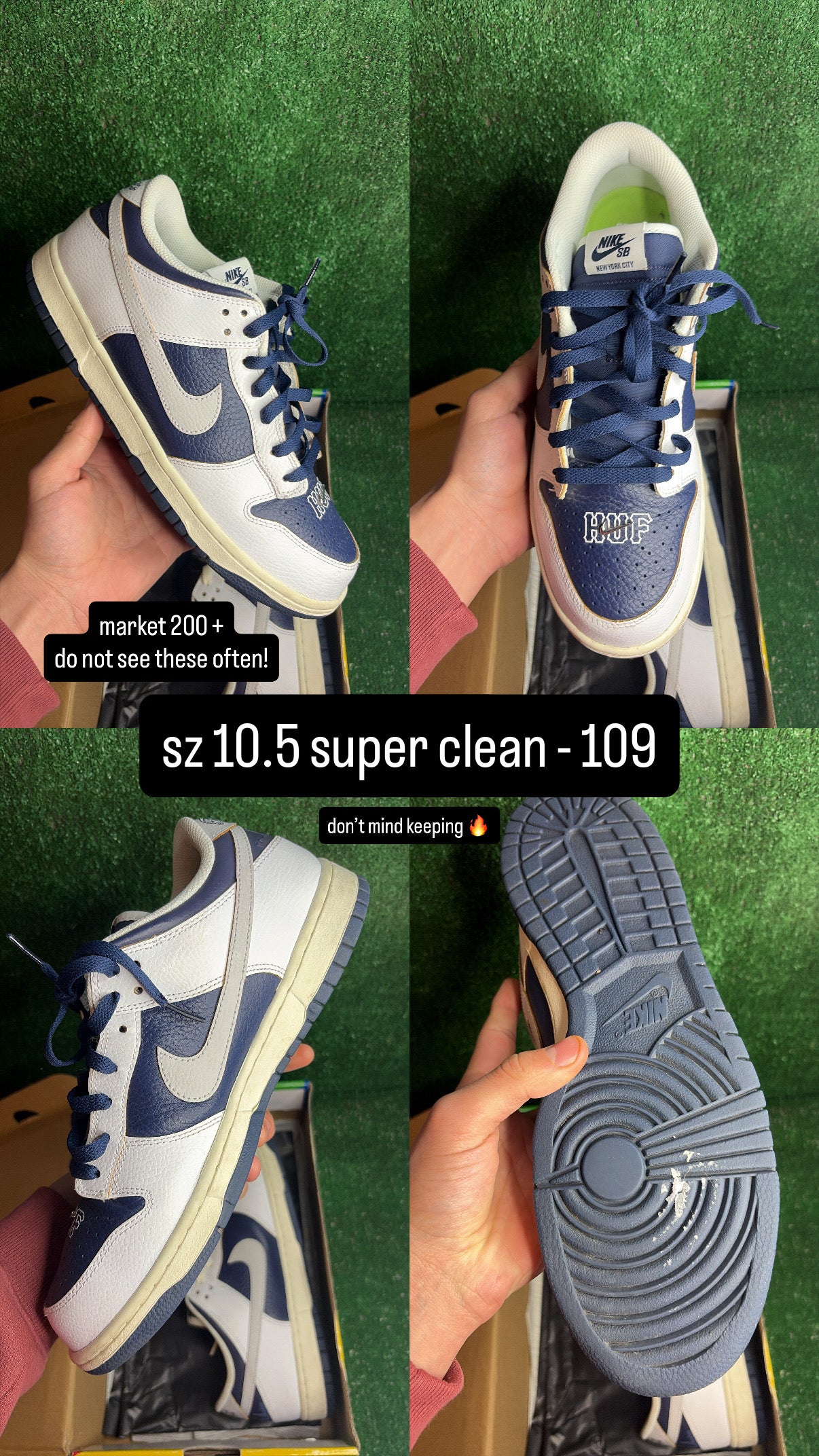Dunk Low SB Huf NYC Size 10.5