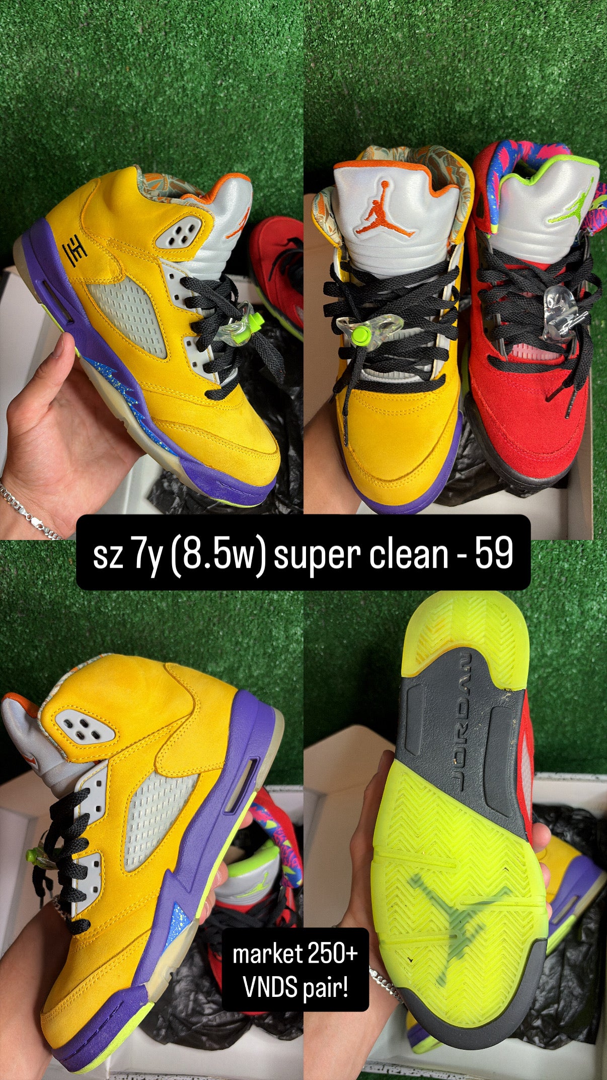 Jordan 5 What The Size 7y (8.5w)