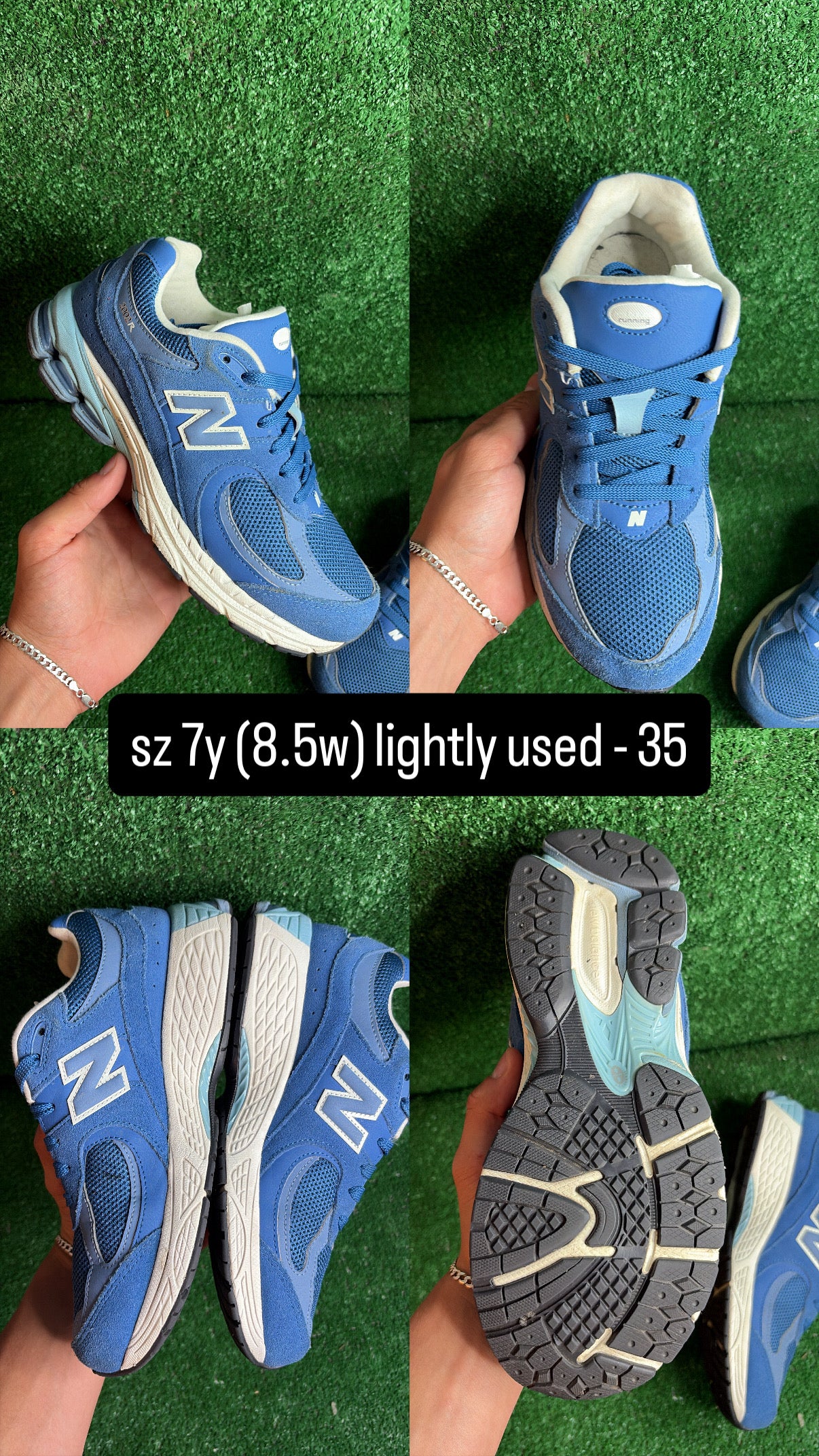 New Balance 2002r Blue Agate Size 7y (8.5w)
