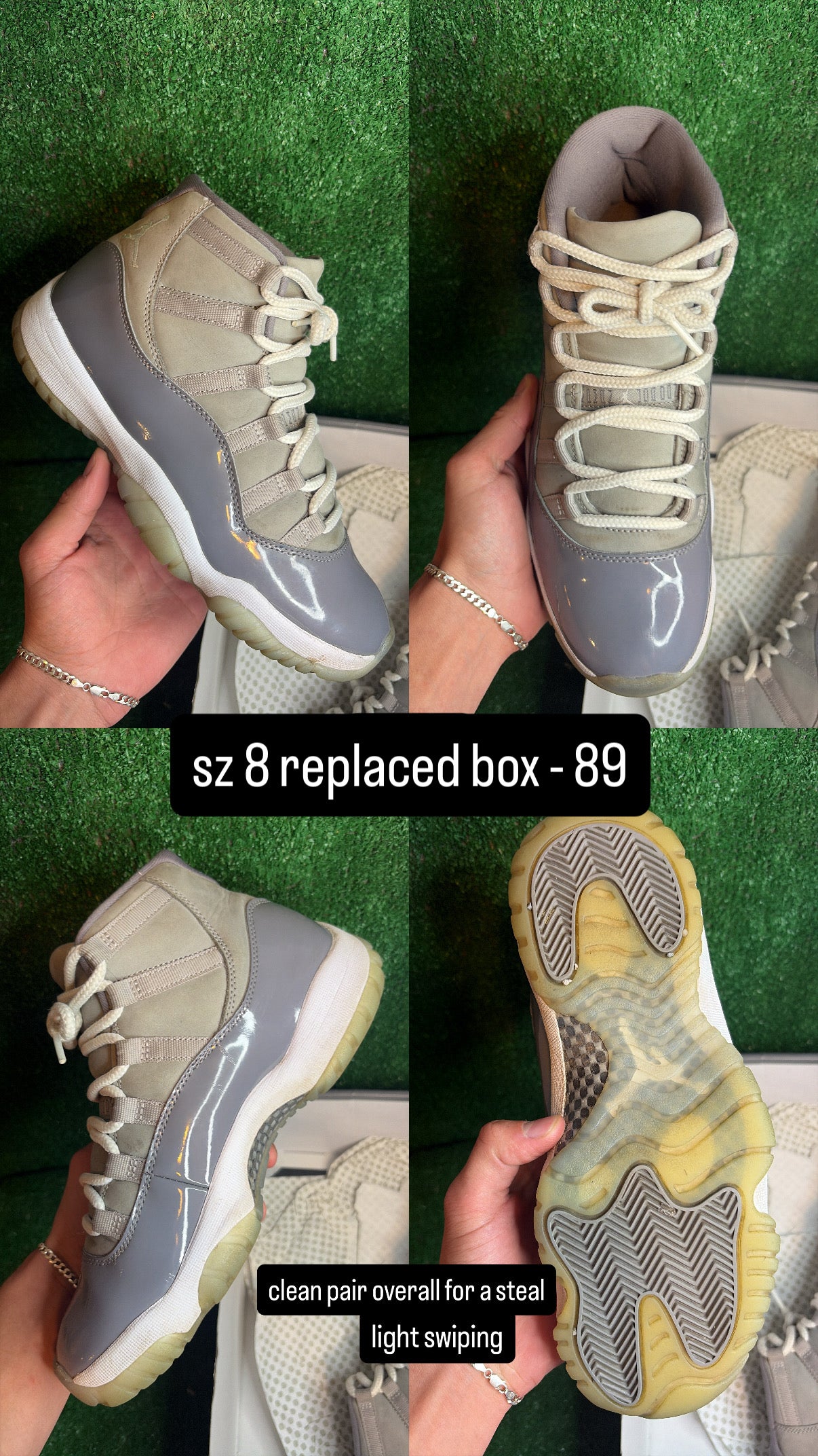 Jordan 11 Cool Grey Size 8
