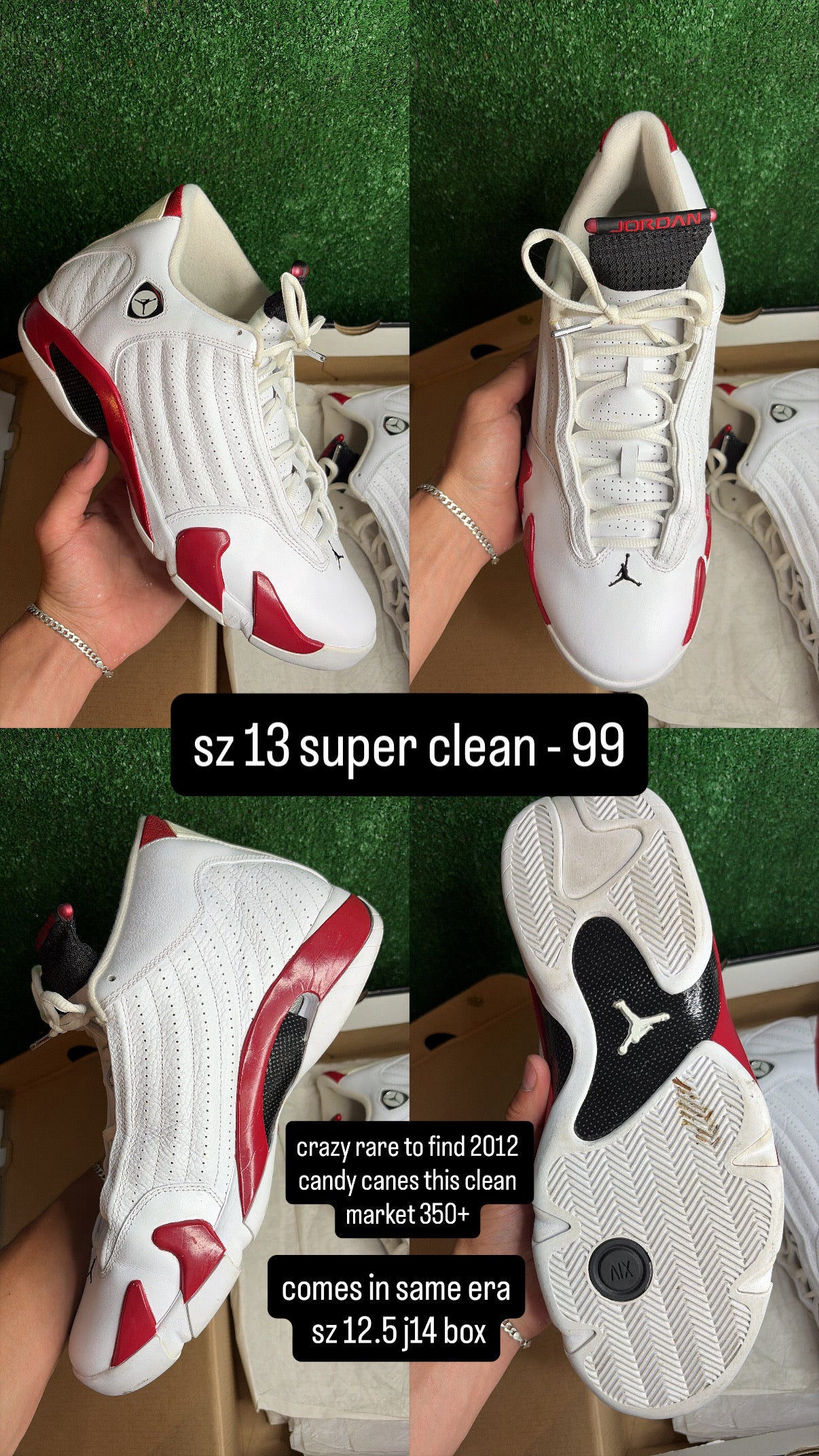 Jordan 14 Candy Cane (2012) Size 13