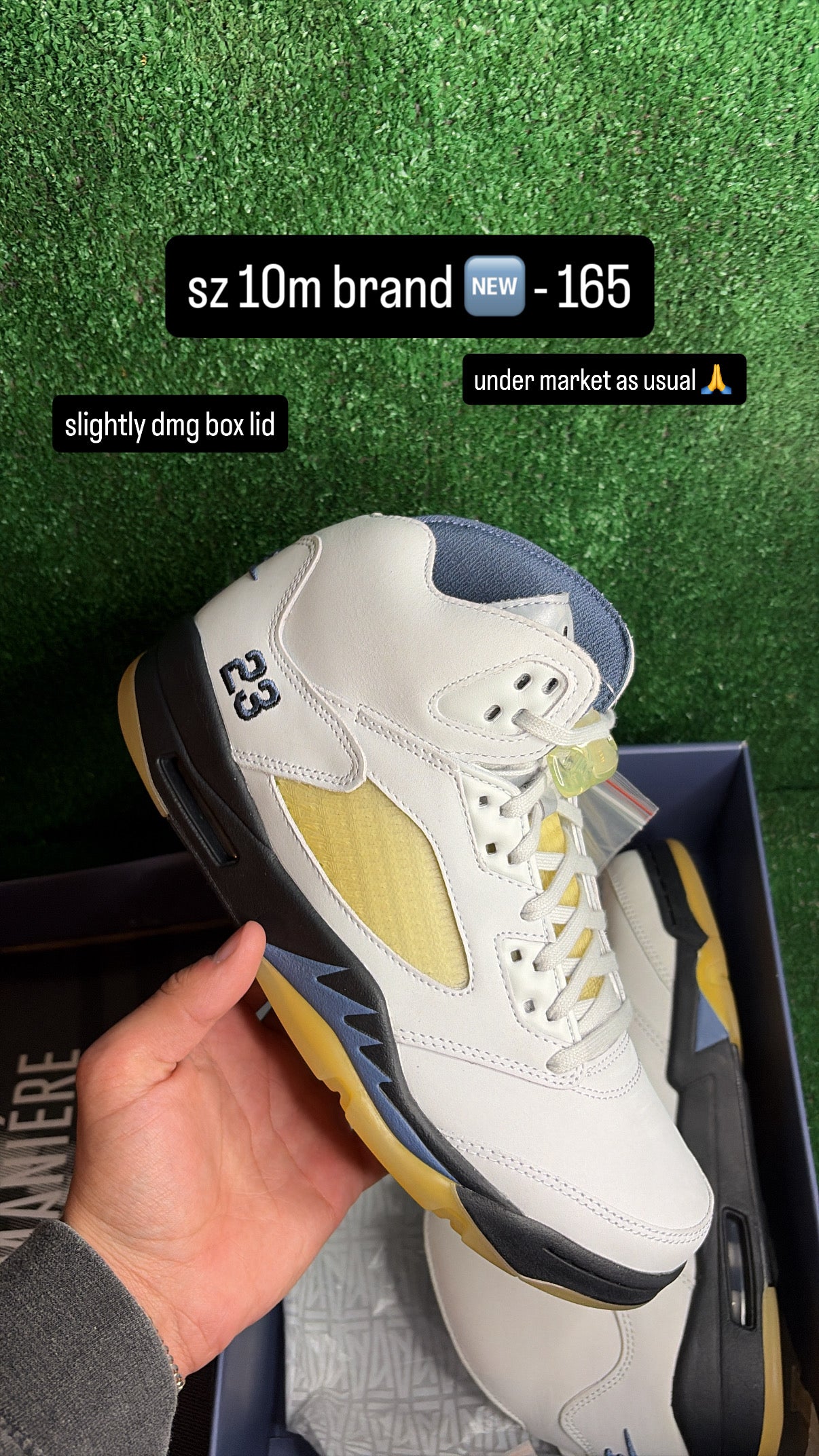 Jordan 5 A Ma Maniere White Size 10m