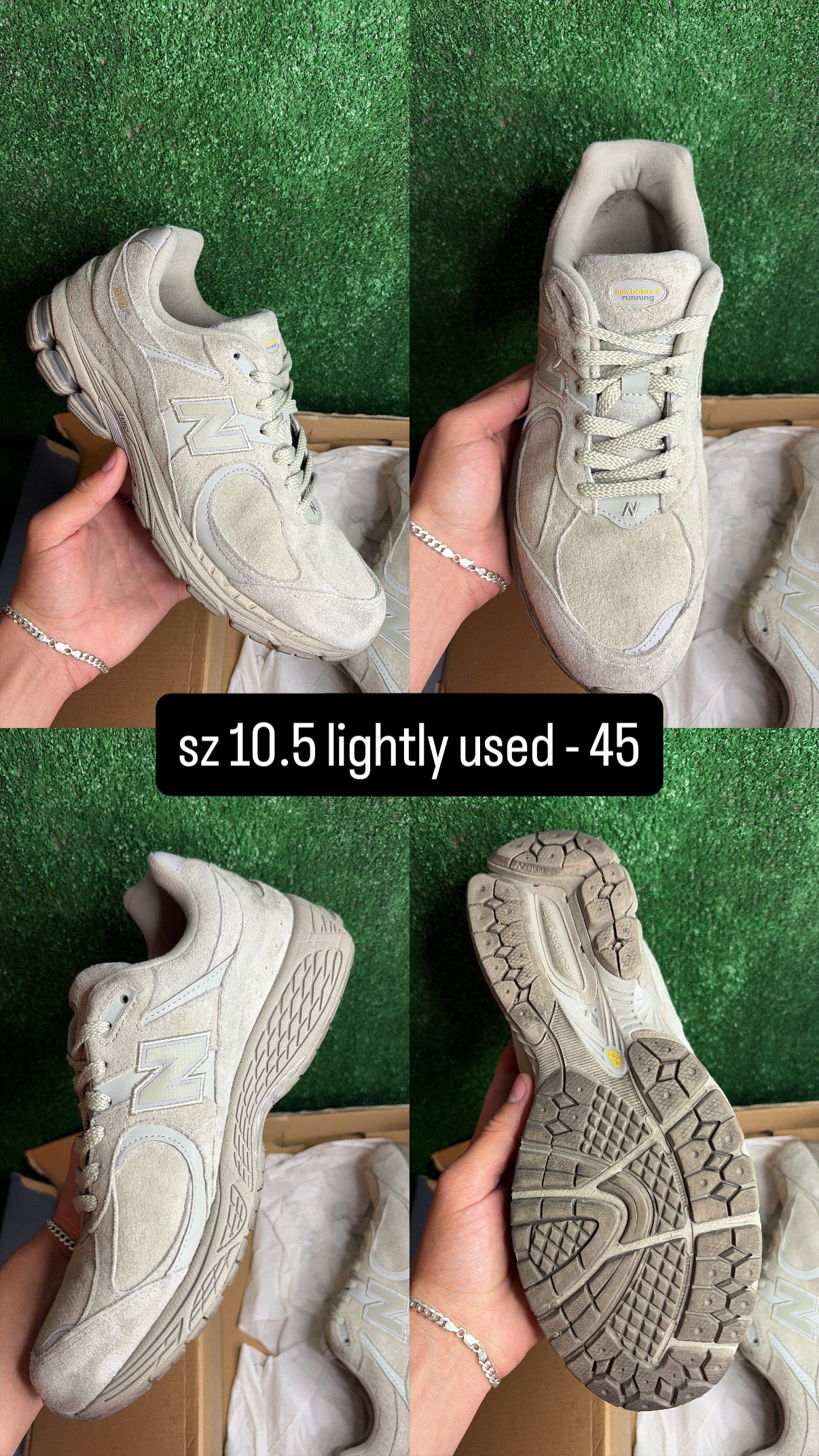 New Balance 2002r Grey Suede Size 10.5