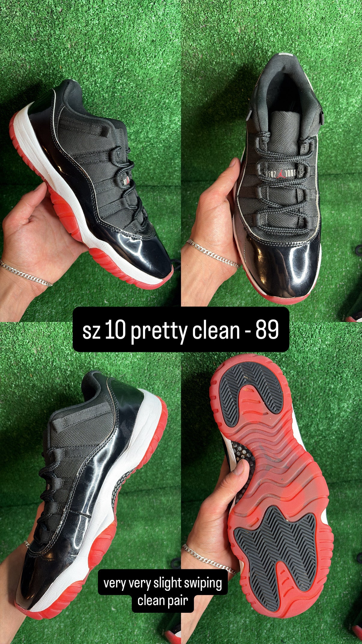 Jordan 11 Low Bred Size 10