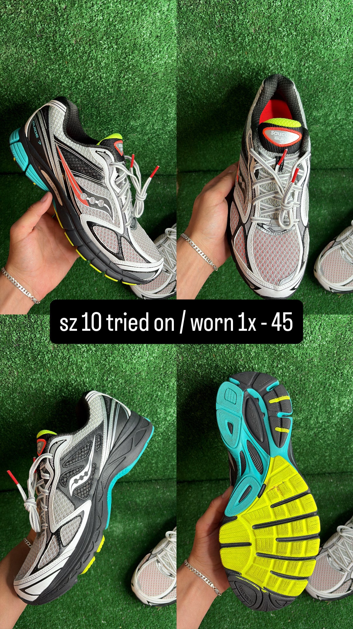 Saucony ProGrid Guide 7 Multicolor Size 10