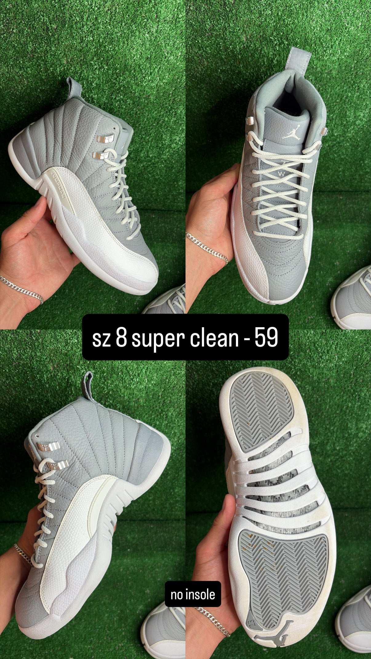 Jordan 12 Stealth Size 8