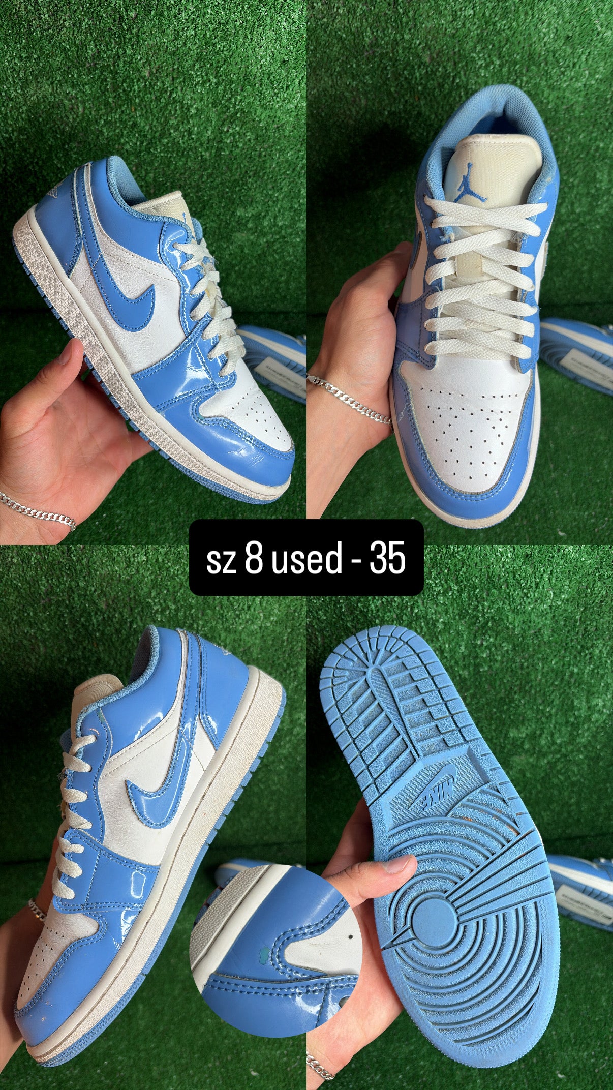 Jordan 1 Low Legend Blue Size 8