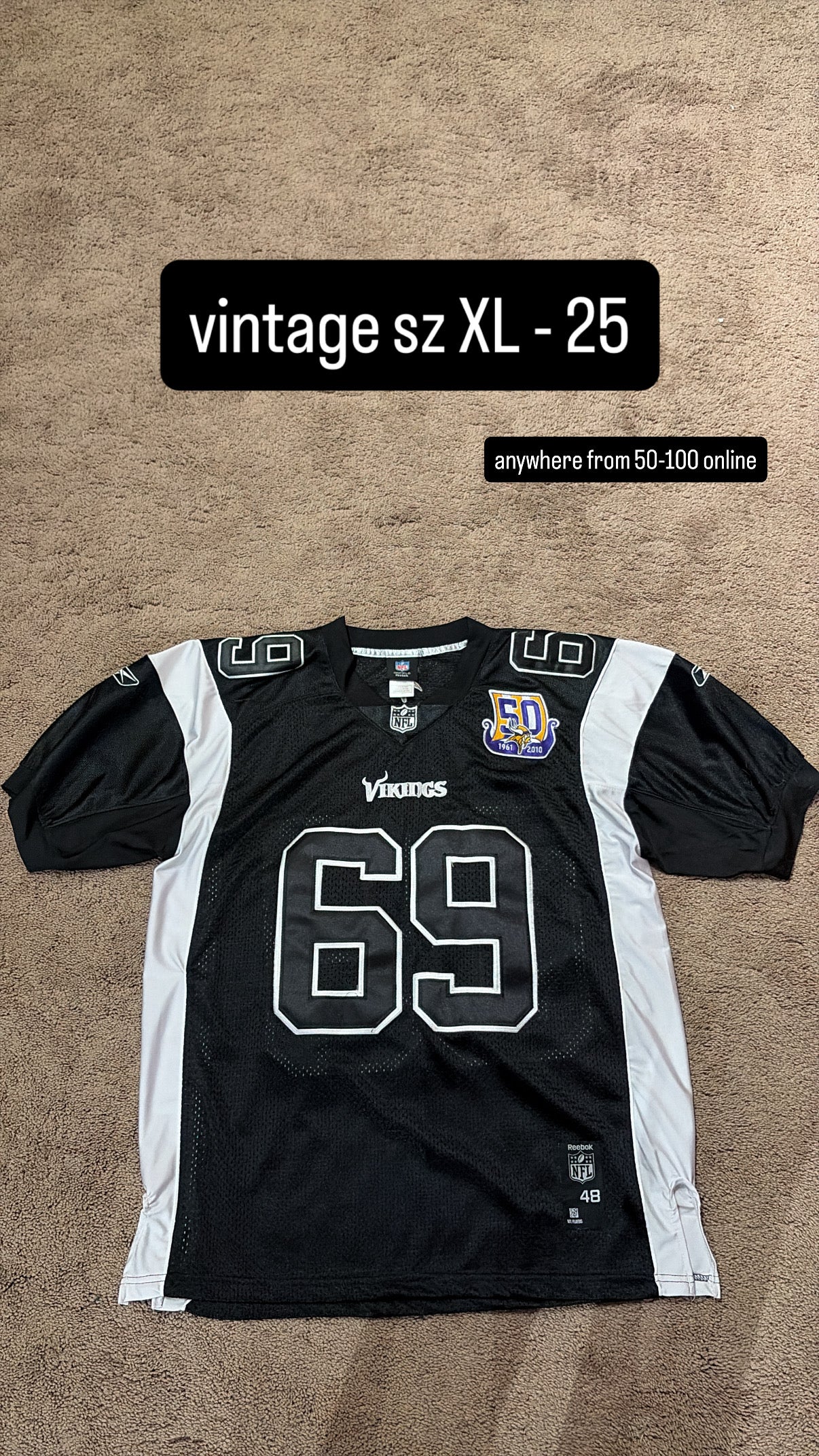 Vintage Vikings Jersey - Allen Size XL