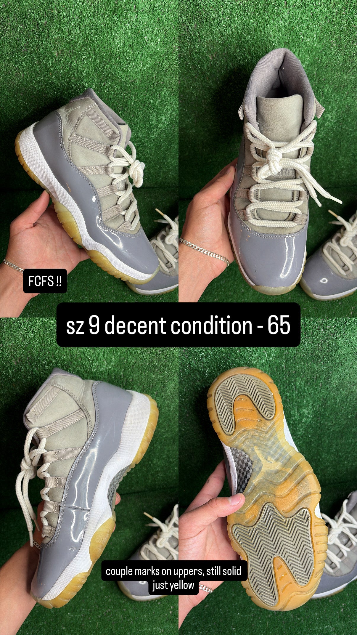 Jordan 11 Cool Grey Size 9