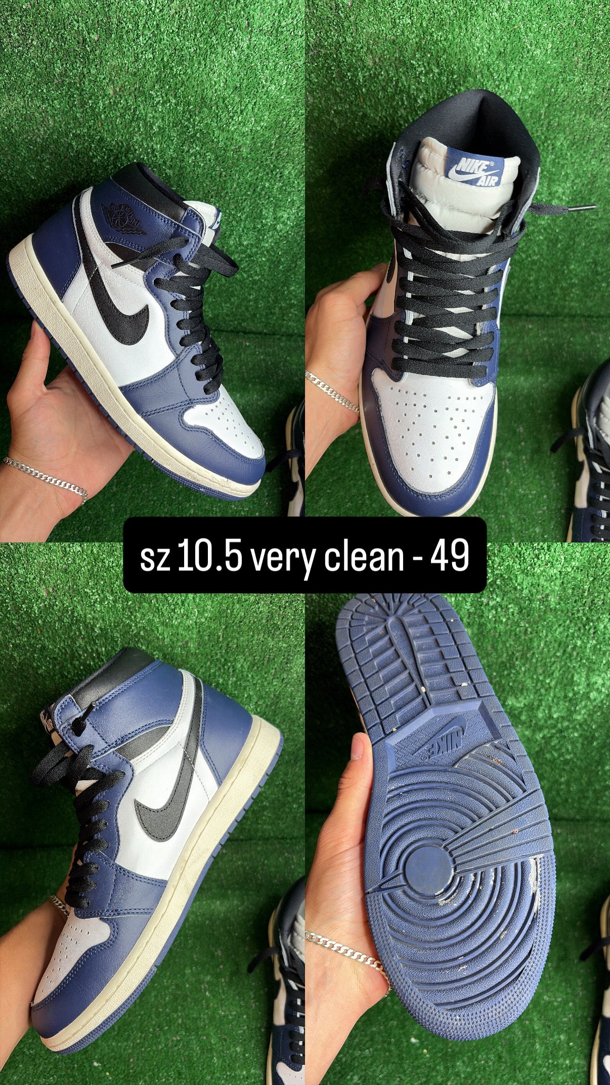 Jordan 1 Midnight Navy Size 10.5