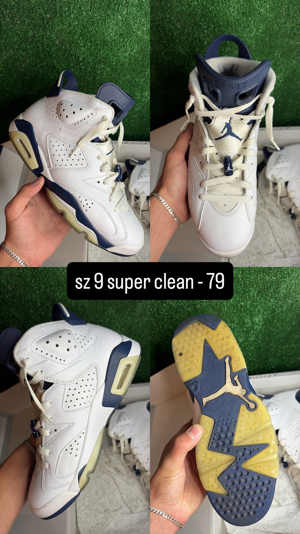 Jordan 6 Midnight Navy Size 9