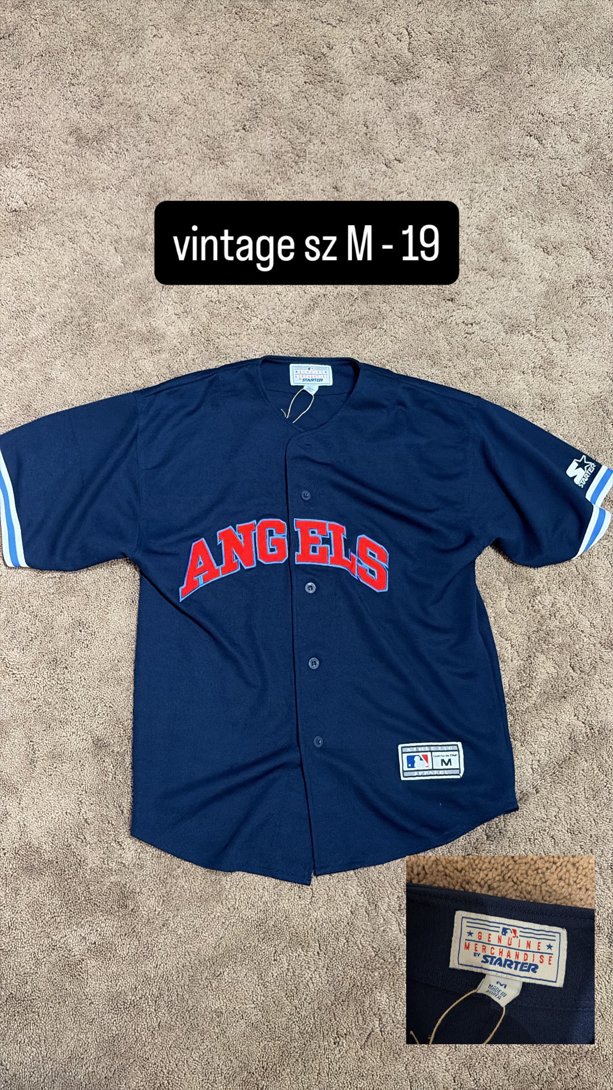 Vintage Angels Jersey Size Medium