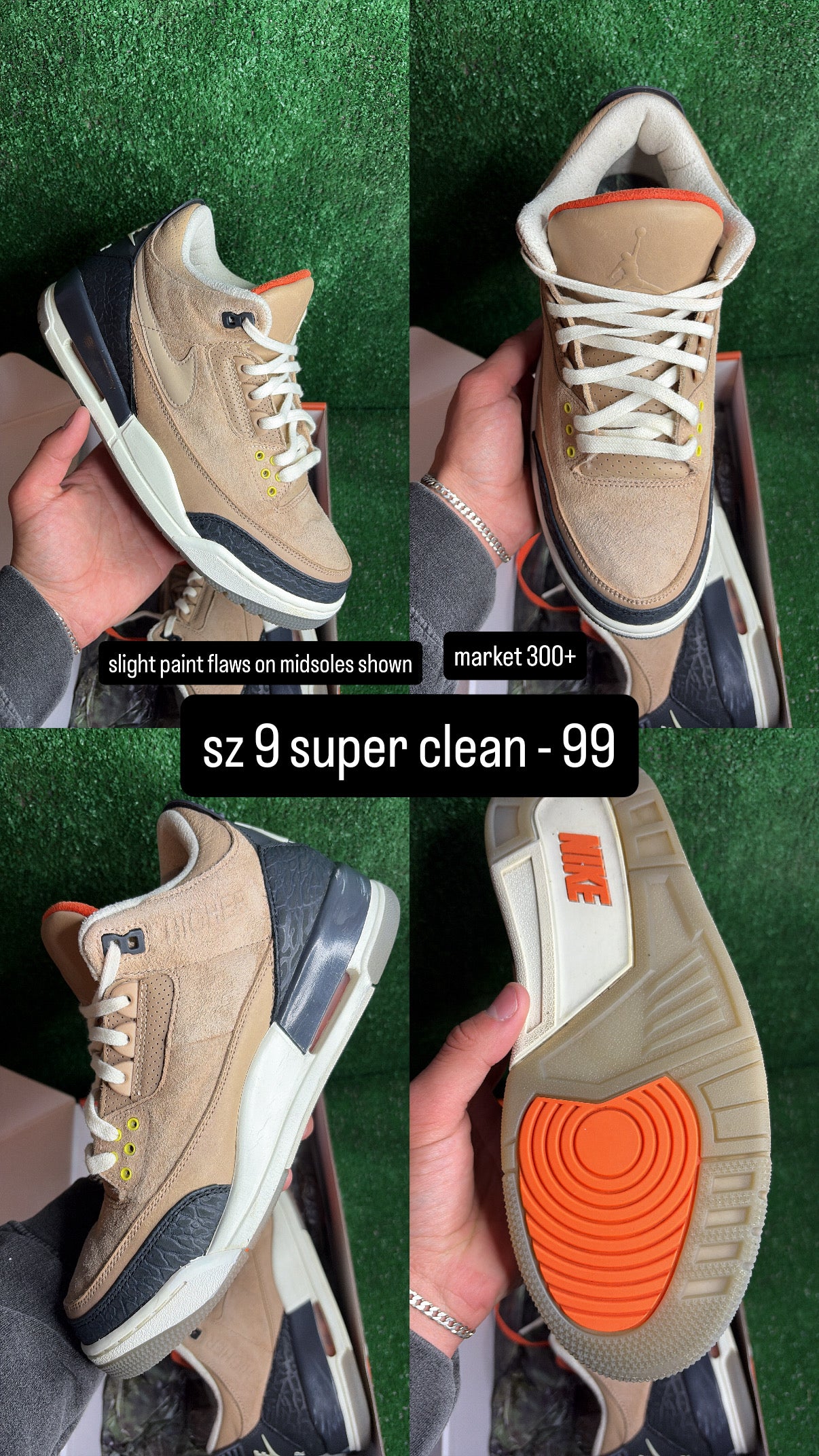 Jordan 3 JTH Size 9