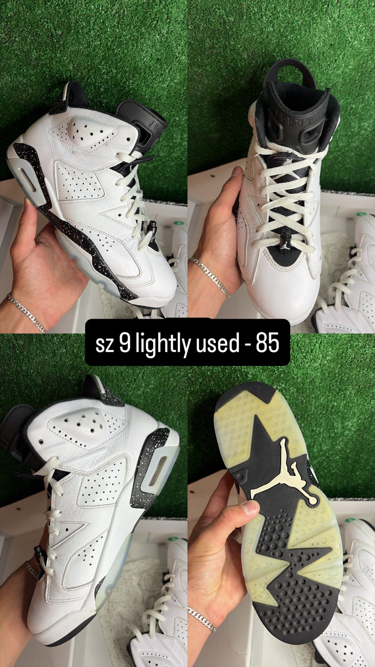 Jordan 6 Oreo Size 9