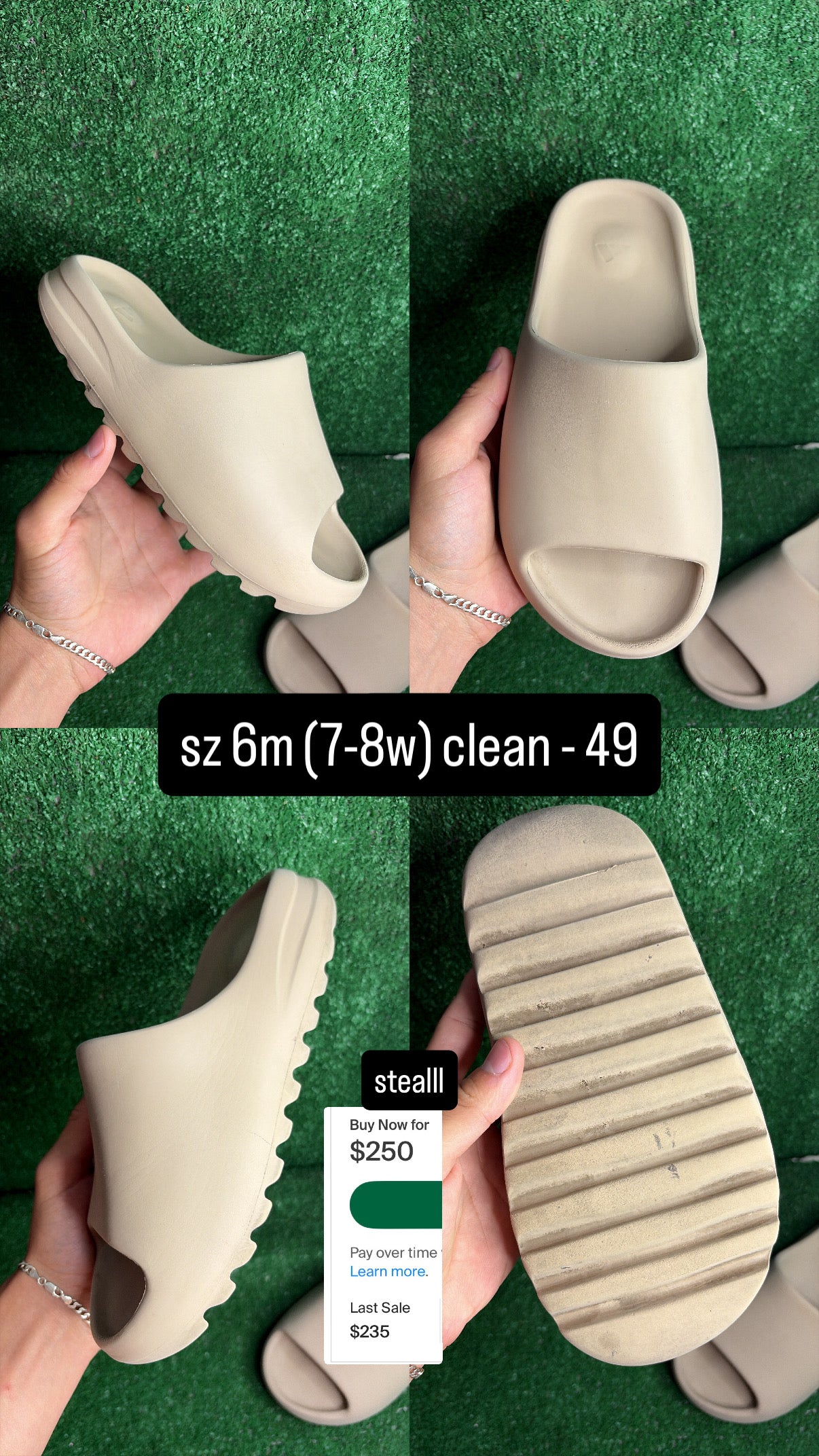 Yeezy Slide Pure Size 6m (7.5w)