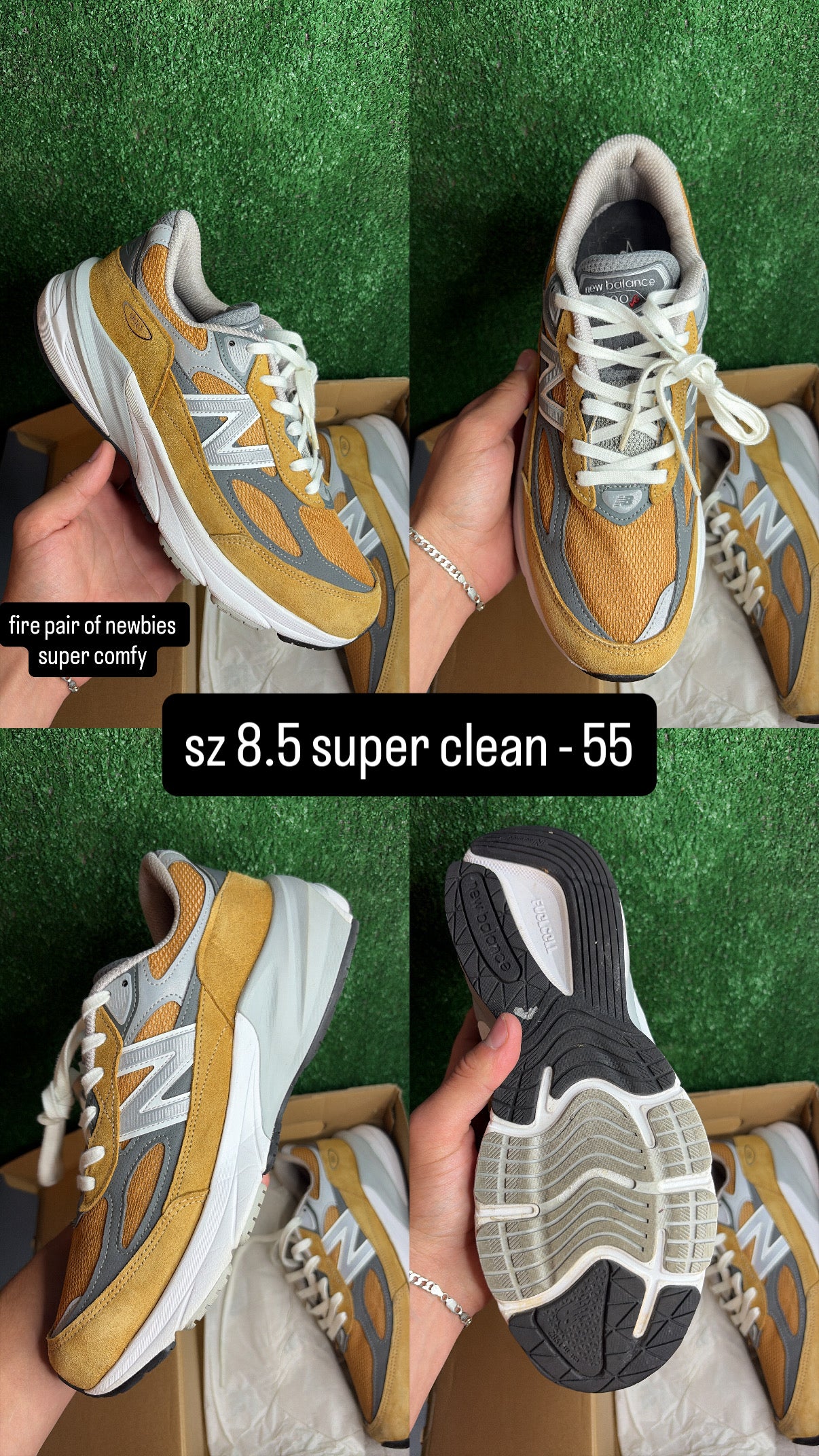 New Balance 990v6 Wheat Size 8.5