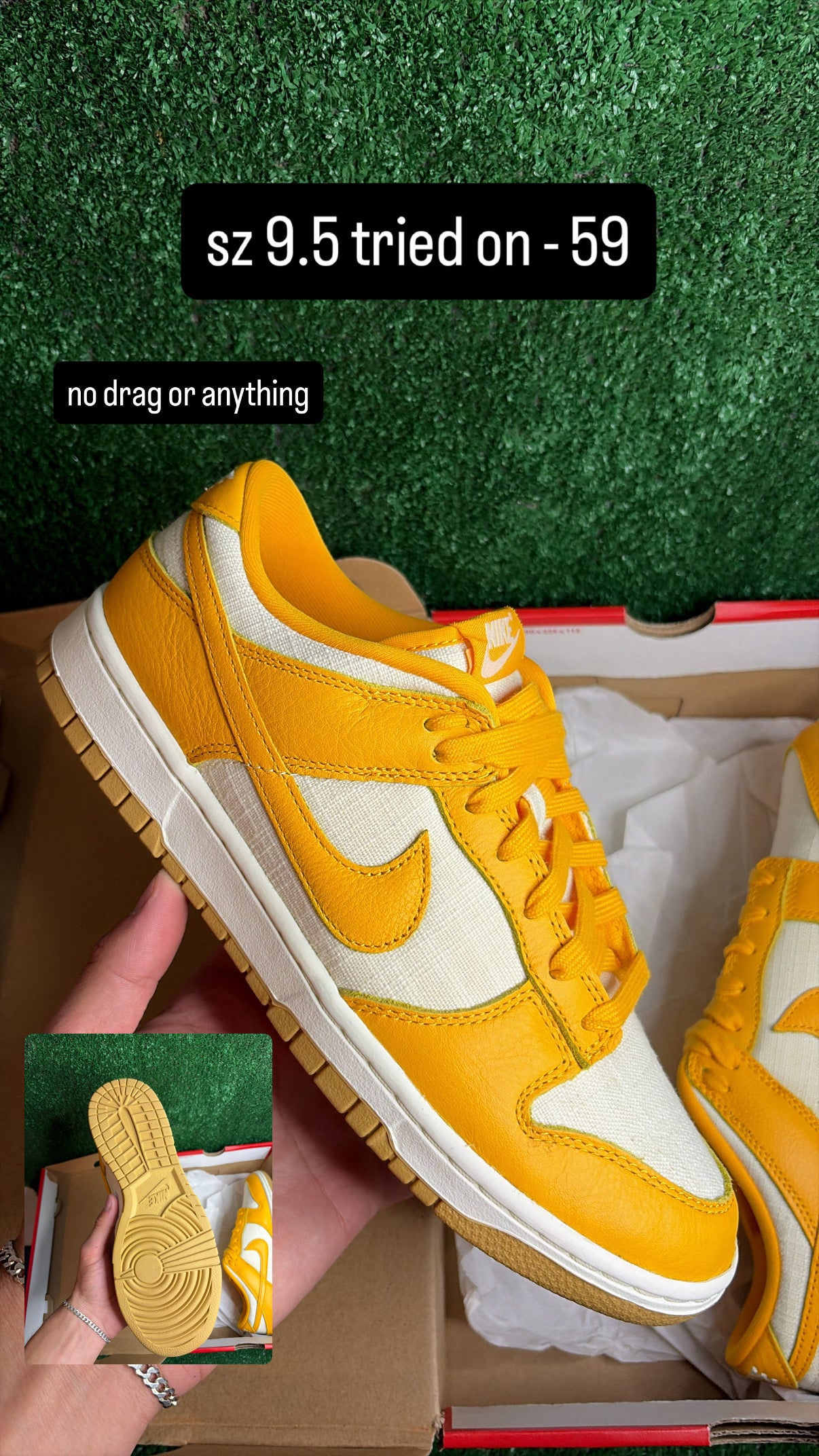 Nike Dunk Low University Gold Size 9.5