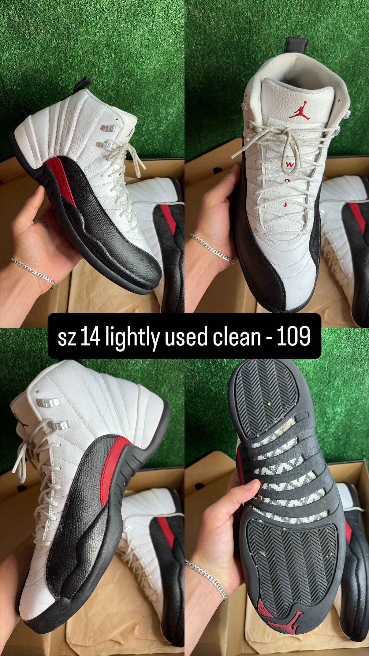 Jordan 12 Taxi Flip Size 14