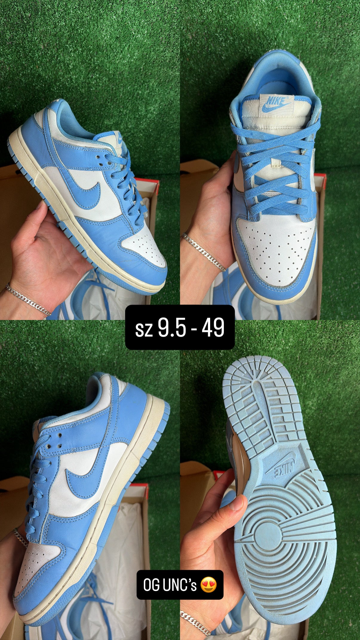 Nike Dunk Low UNC (2021) Size 9.5