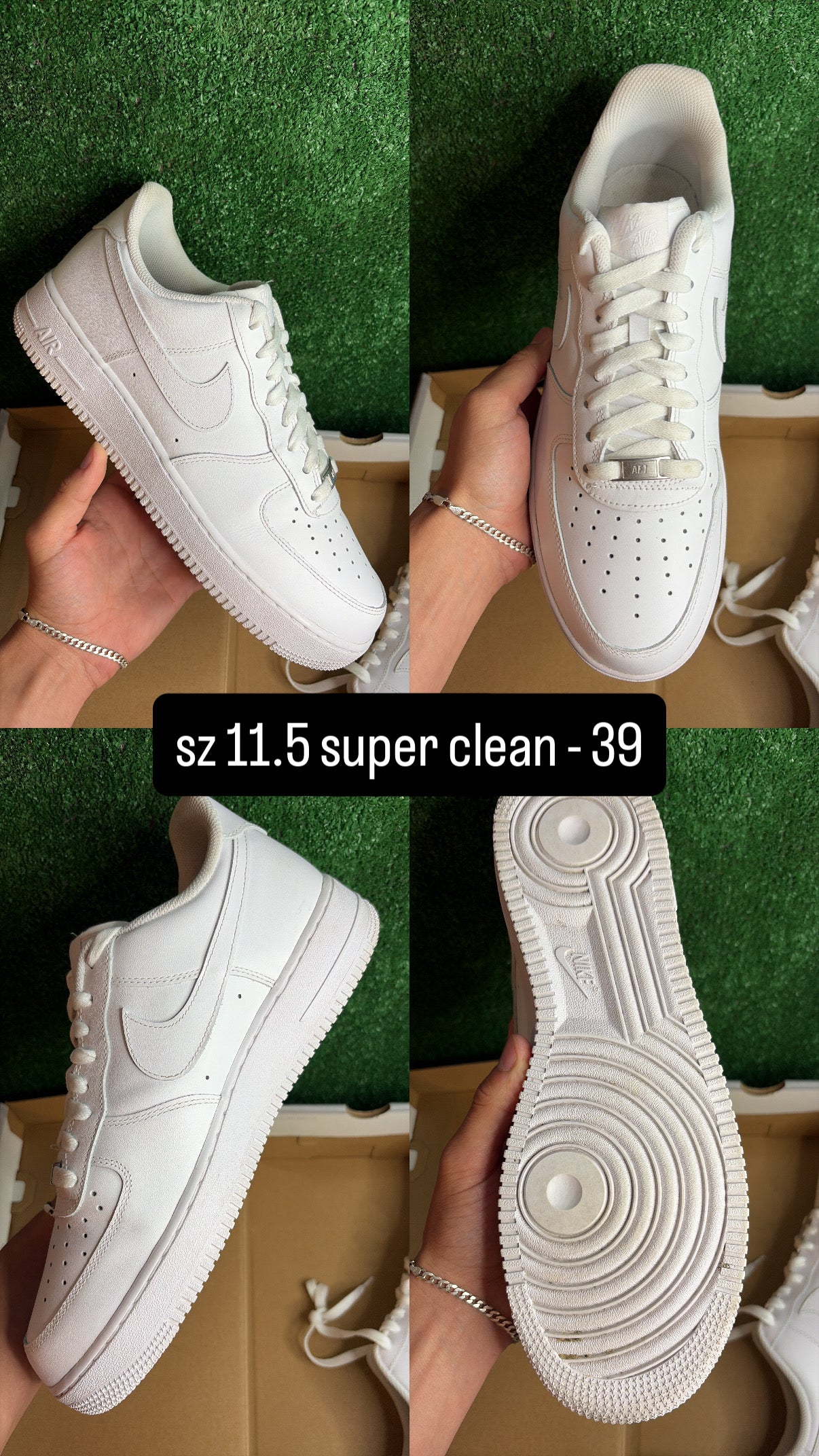 Nike Air Force 1 Low Triple White Size 11.5