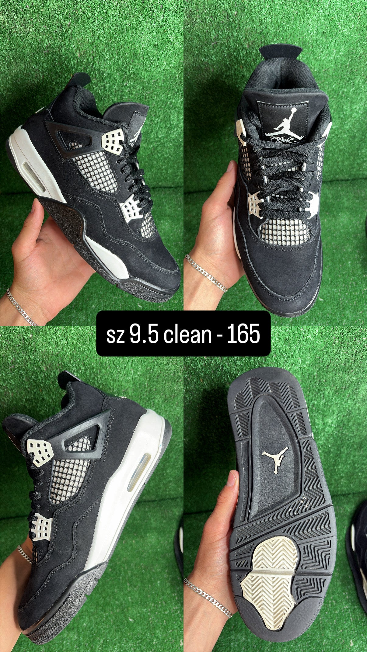Jordan 4 White Thunder Size 9.5