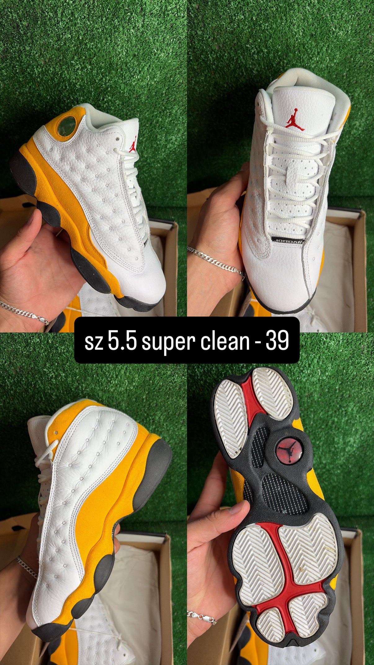 Jordan 13 Del Sol Size 5.5y (7w)