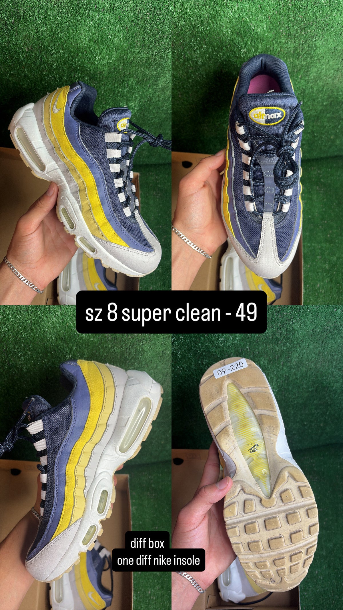 Nike Air Max 95 Lemon Wash Size 8