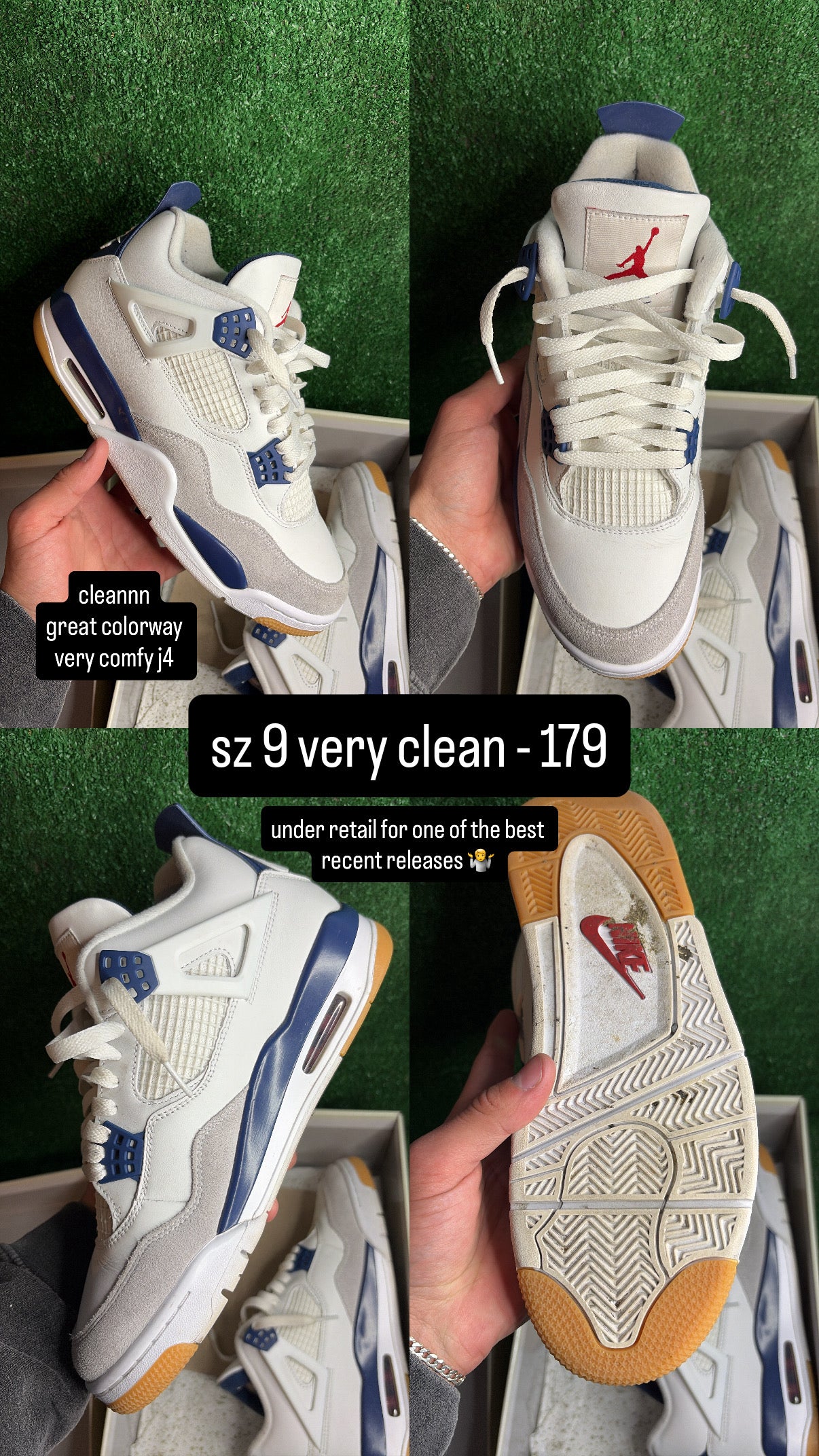 Jordan 4 SB Navy Size 9