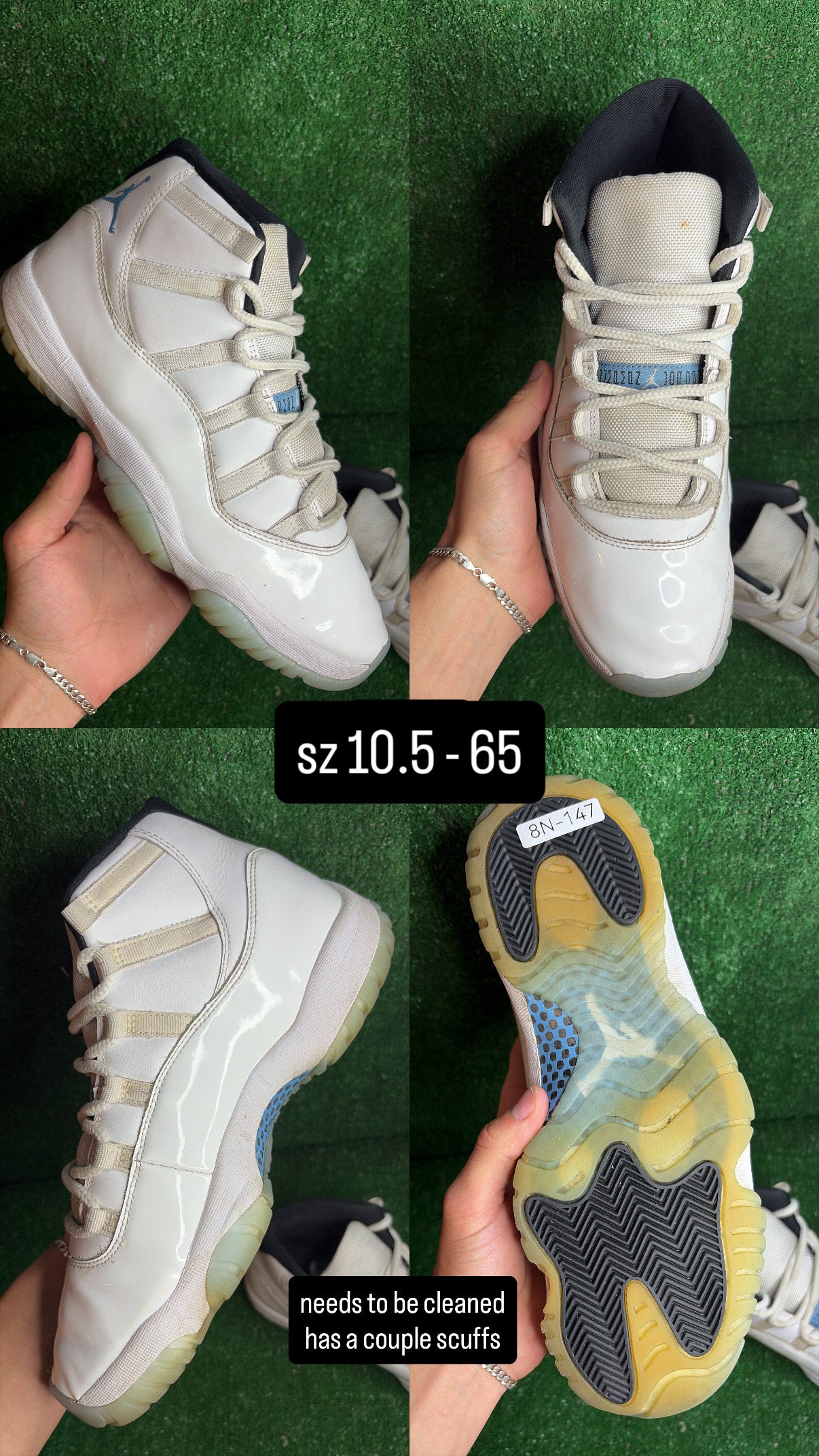 Jordan 11 Legend Blue Size 10.5