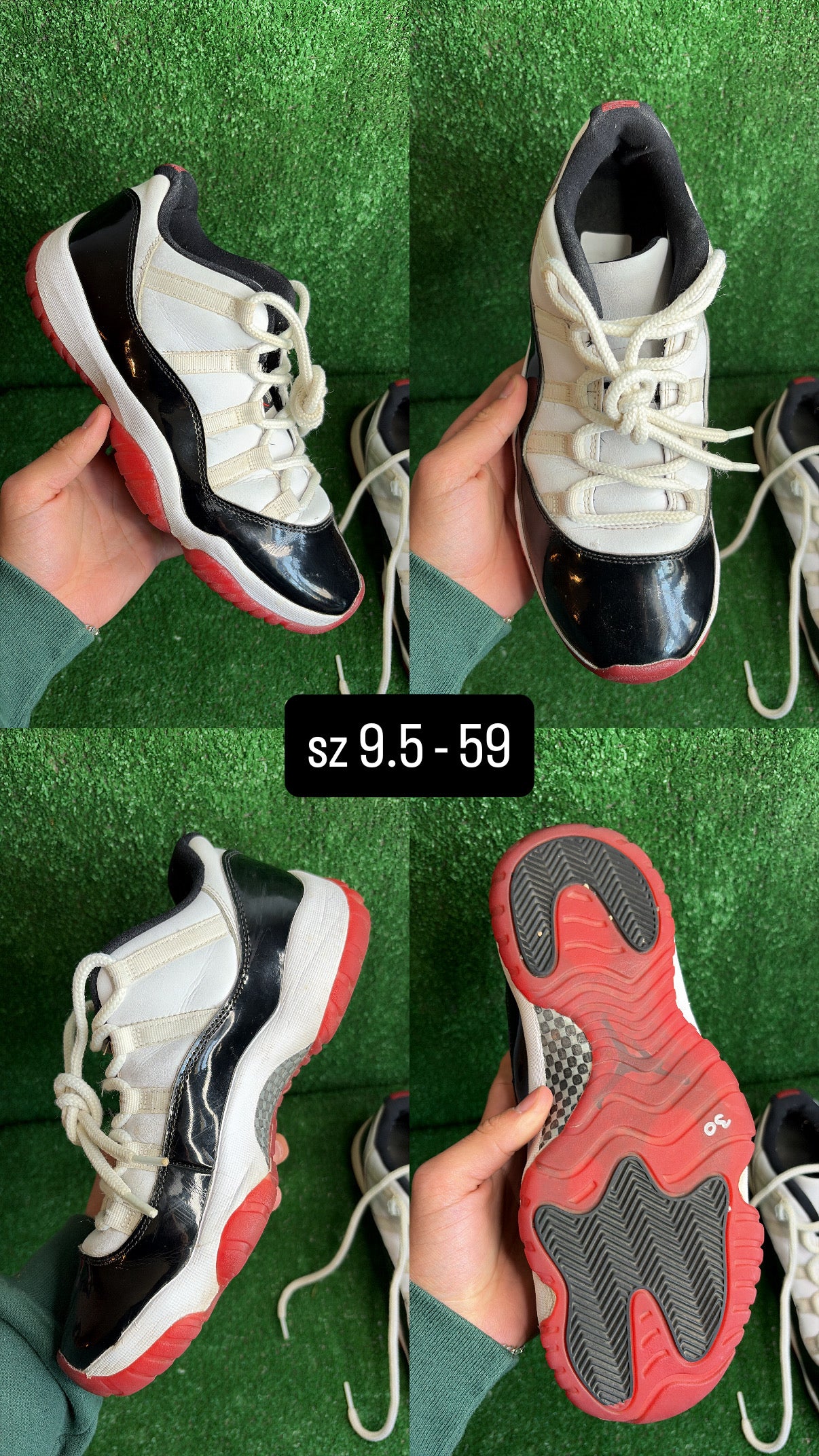 Jordan 11 Low Concord Bred Size 9.5