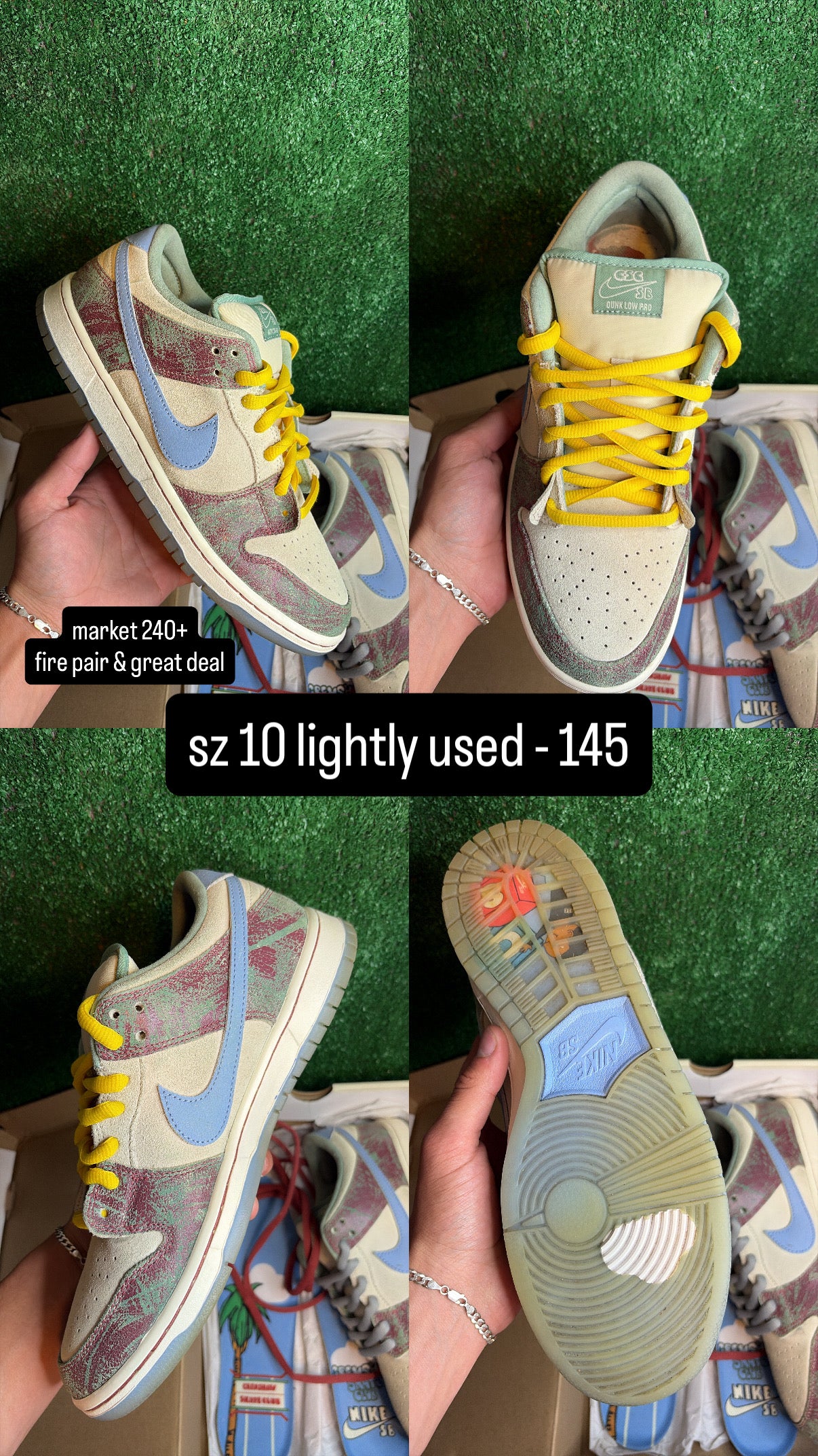 Nike Dunk Low SB Crenshaw Size 10