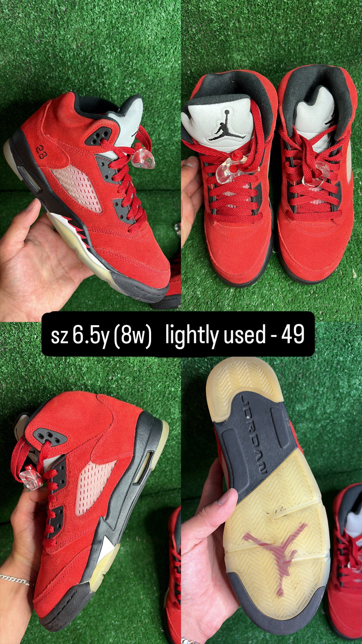 Jordan 5 Raging Bull Size 6.5y (8w)