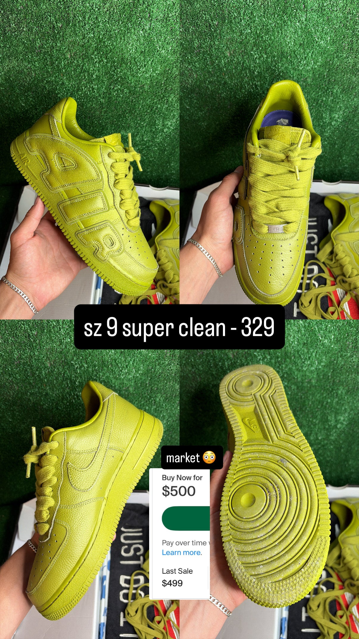 Nike Air Force 1 CPFM Moss Size 9