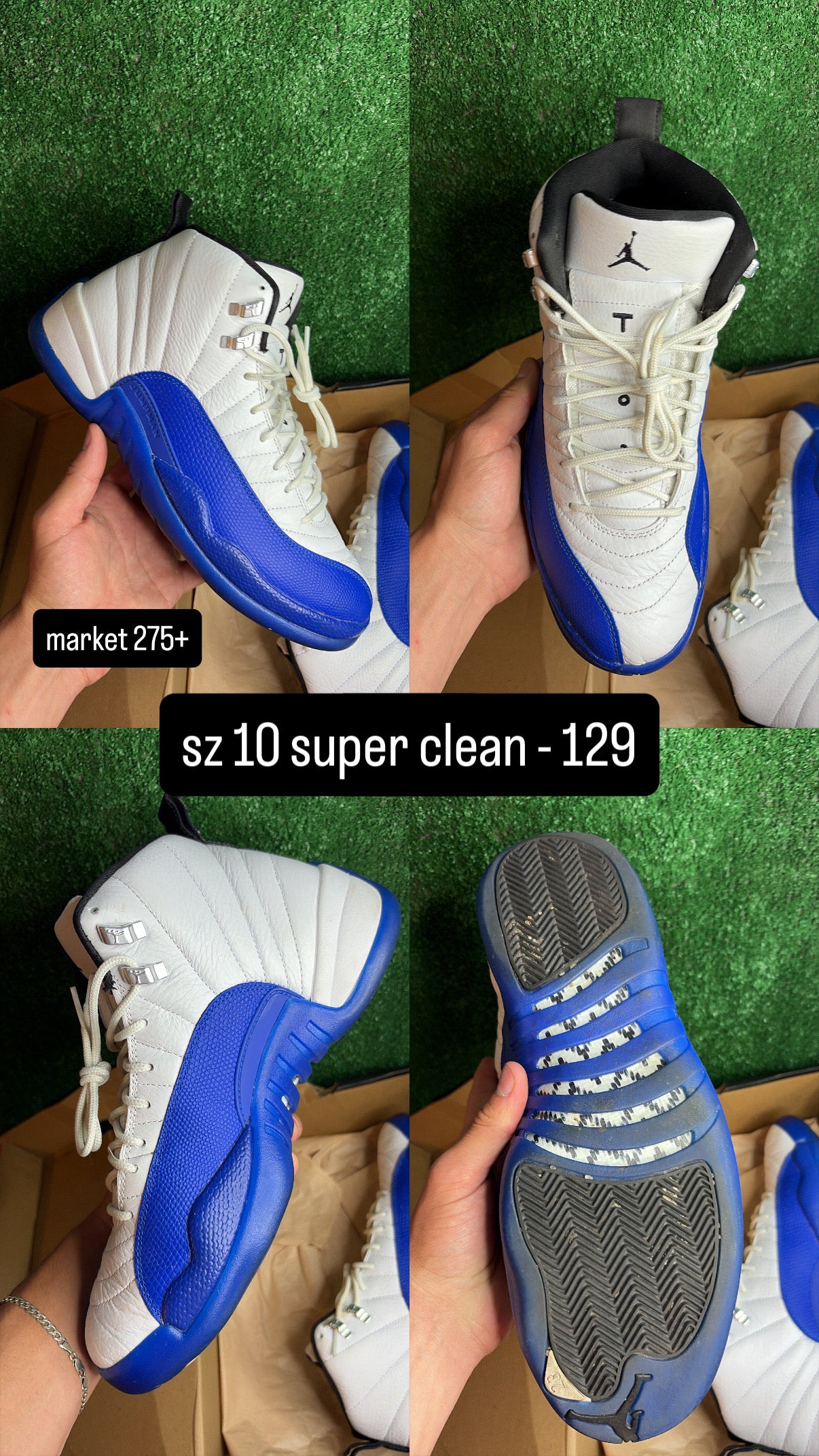 Jordan 12 Blueberry Size 10