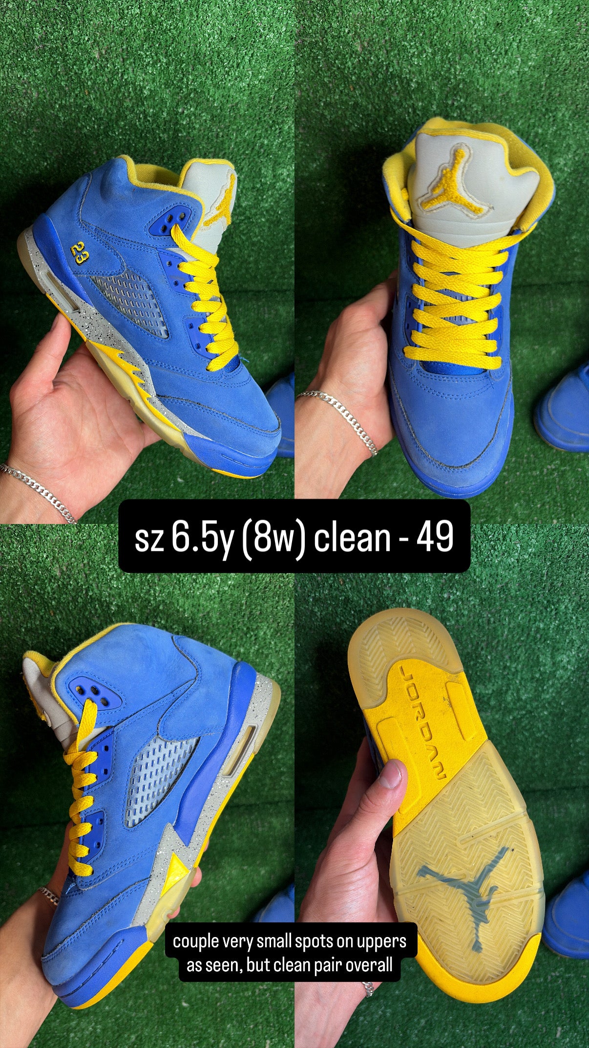 Jordan 5 Laney Size 6.5y (8w)