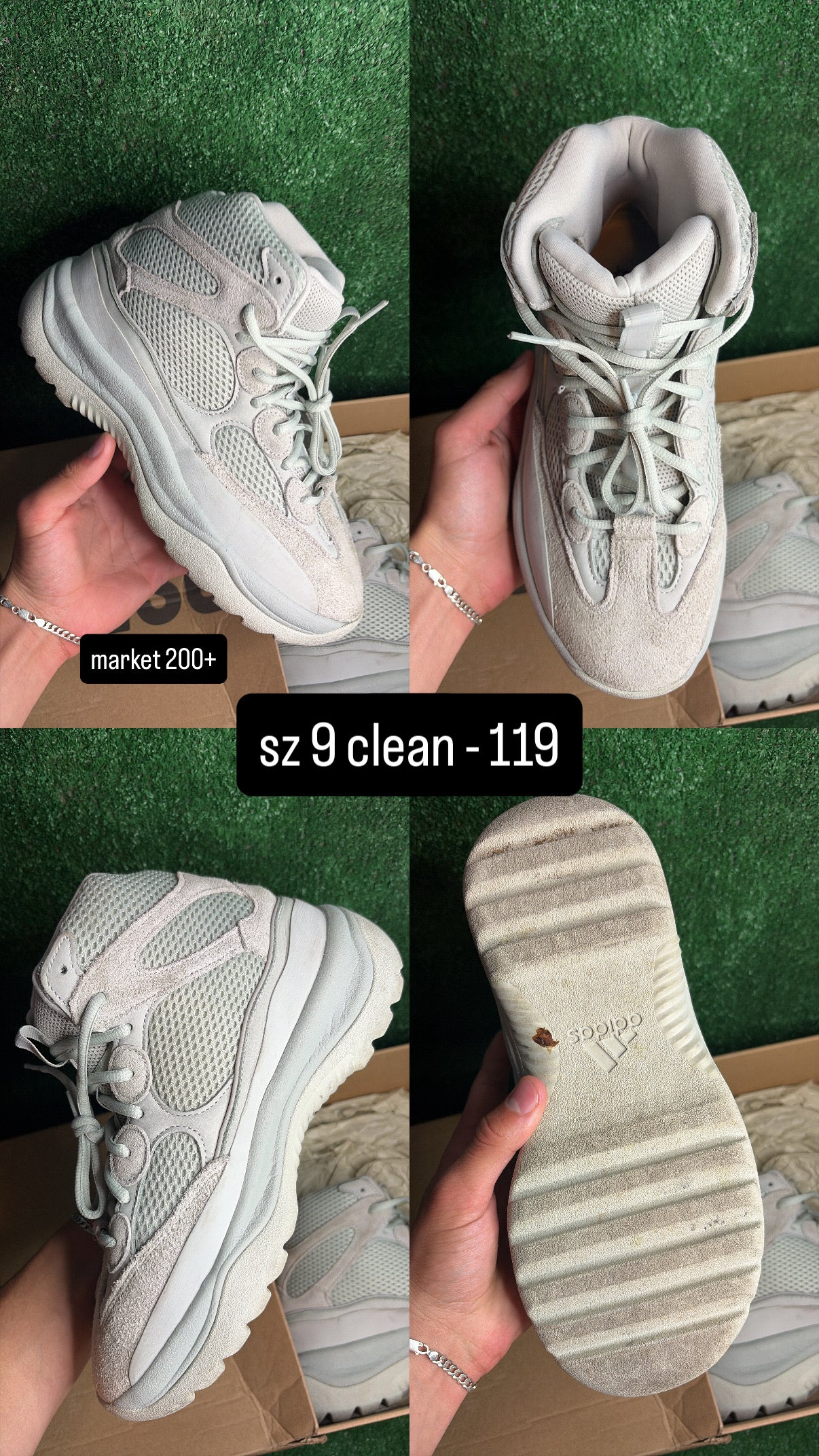Yeezy Boot Salt Size 9
