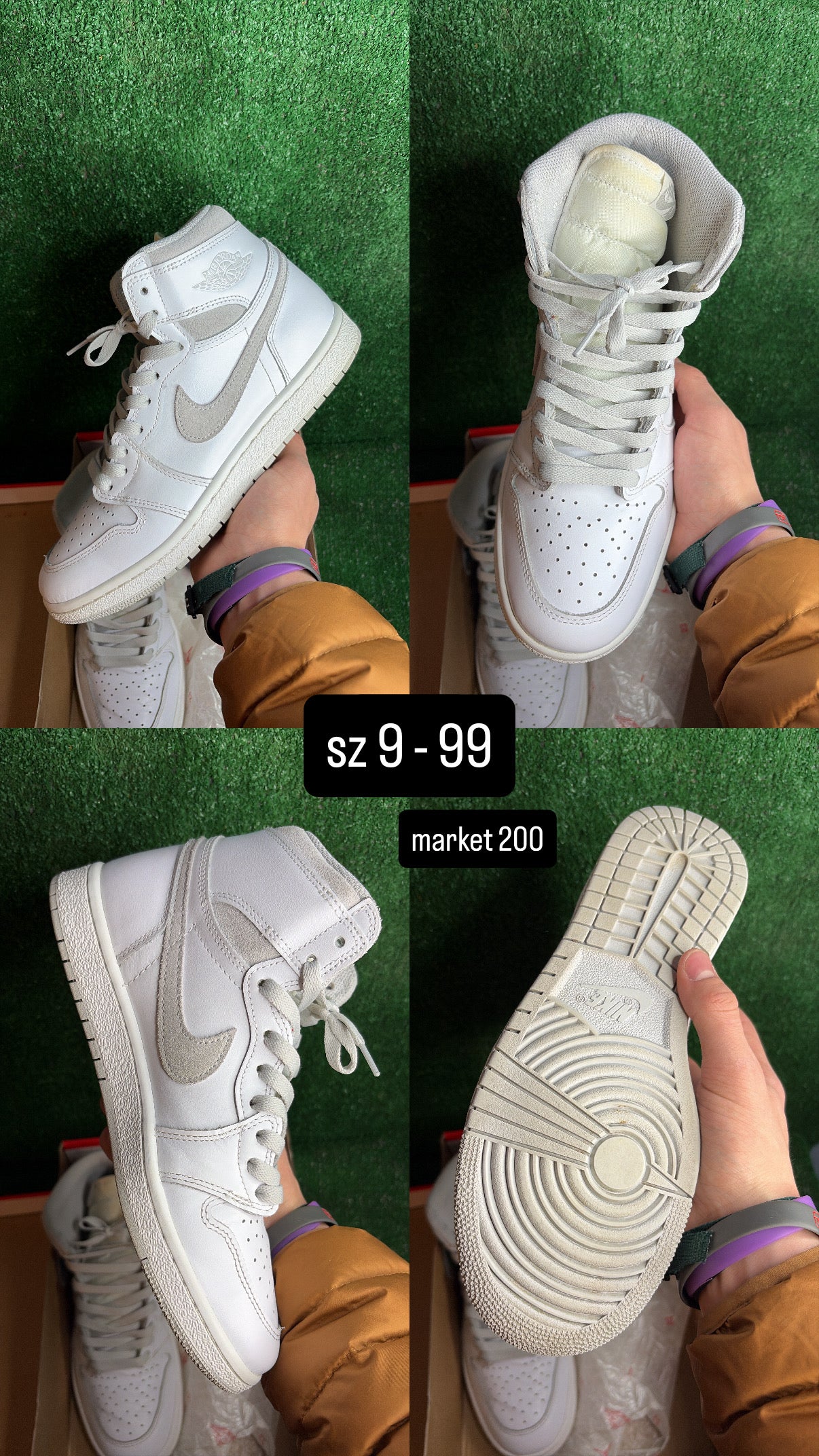 Jordan 1 High Neutral Grey ‘85 Size 9