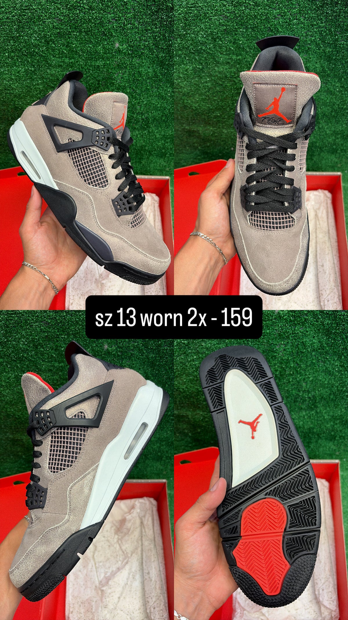 Jordan 4 Taupe Haze Size 13
