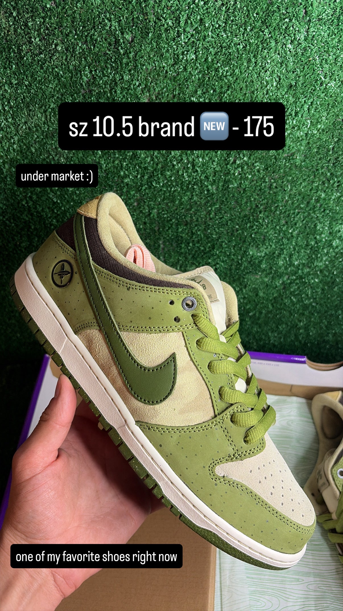 Nike Dunk Low Yuto Horigome Matcha Size 10.5