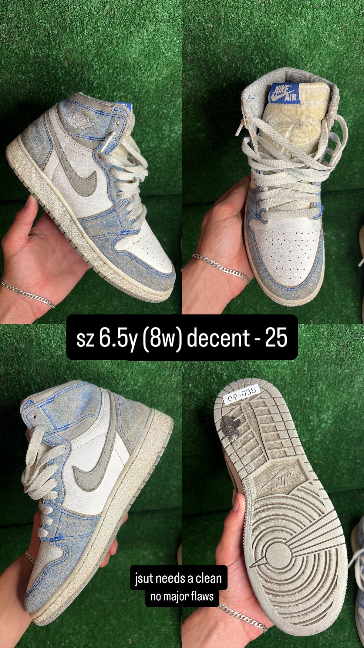 Jordan 1 Hyper Royal Size 6.5y (8w)
