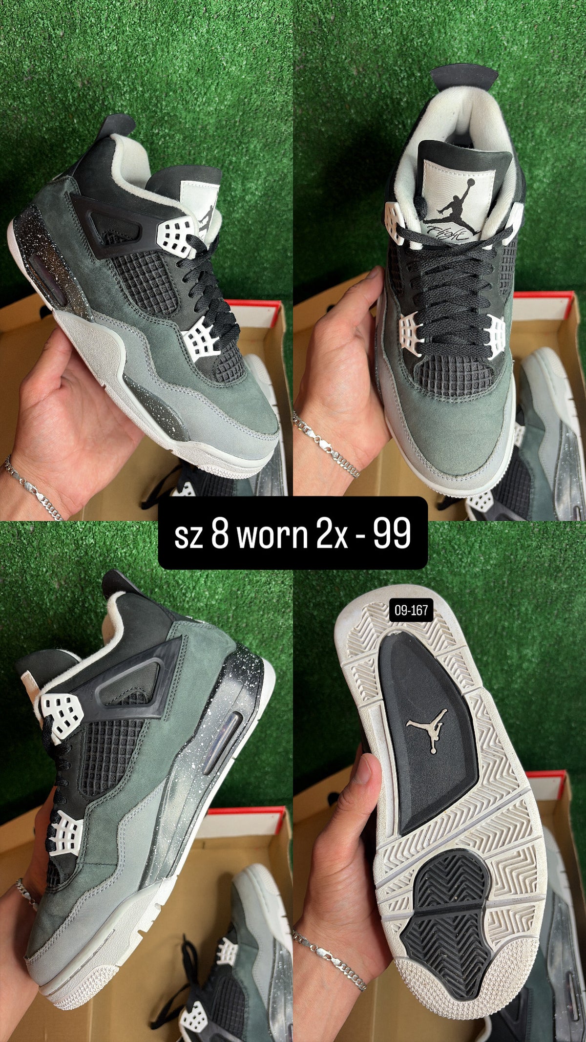 Jordan 4 Fear Size 8