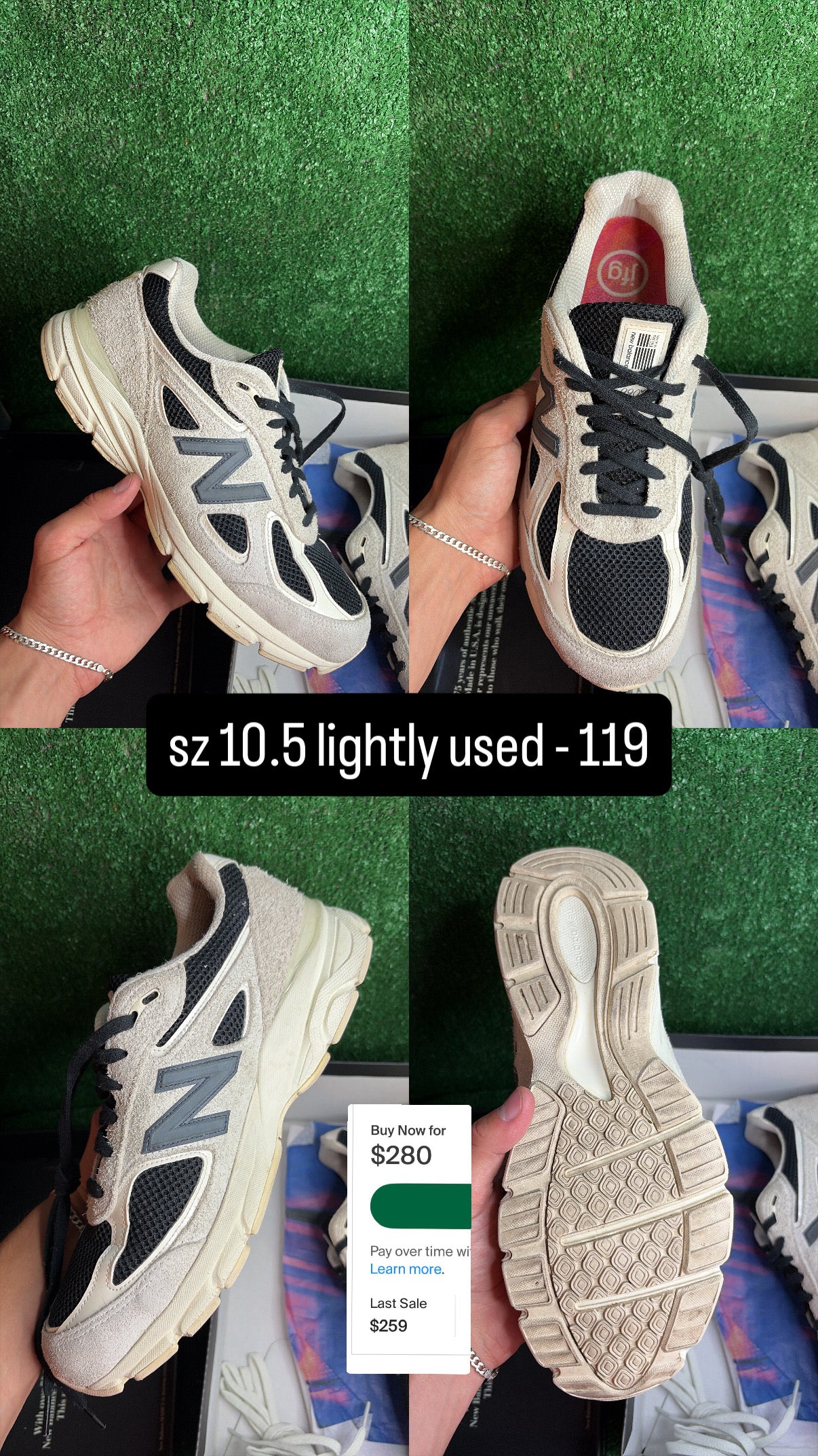 New Balance 990v4 MiUSA Joe FreshGoods 1998 Intro Size 10.5