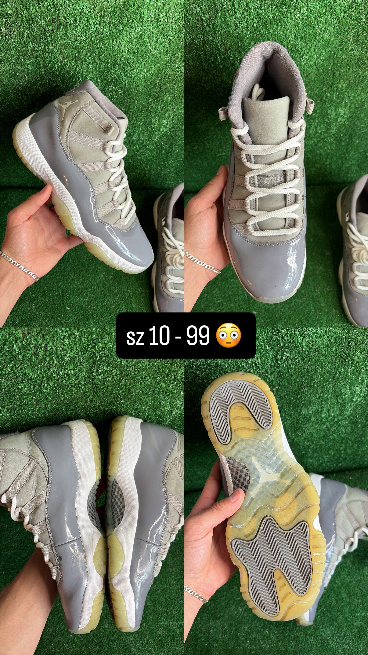 Jordan 11 Cool Grey Size 10
