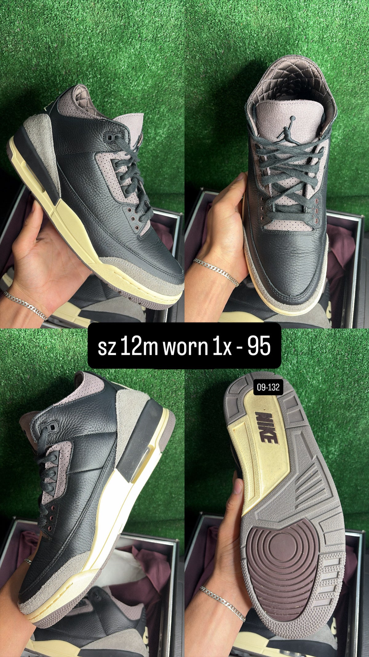 Jordan 3 A Ma Maniere While You Were Sleeping Size 12