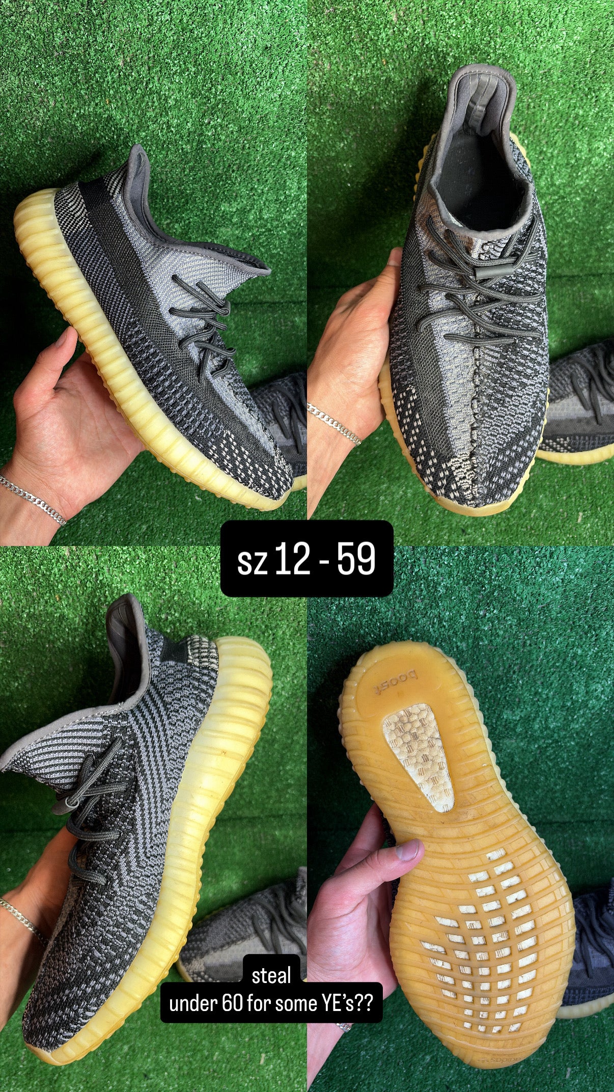 Yeezy 350 Boost V2 Carbon Size 12